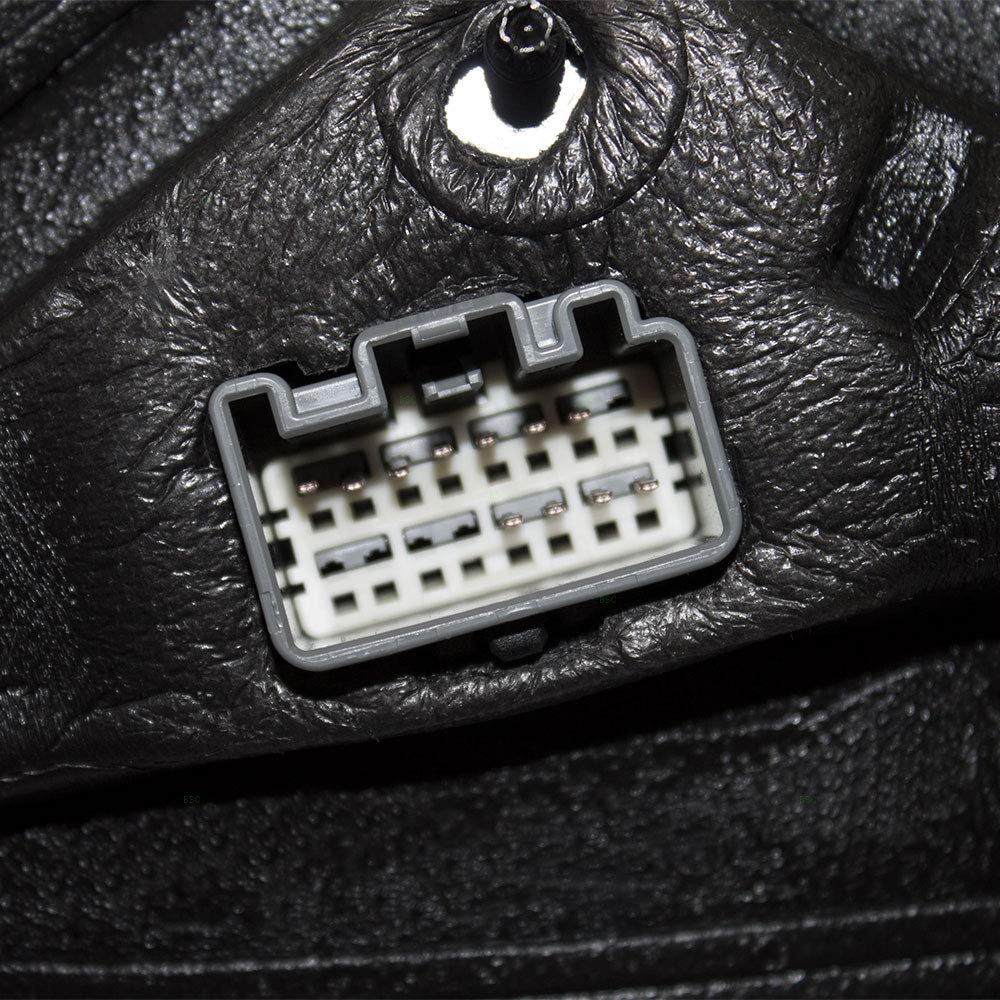 Replacement Drivers Power Side View Mirror Heated Memory Puddle Lamp Black Base W/Chrome Cover Compatible With 07-10 Mkz