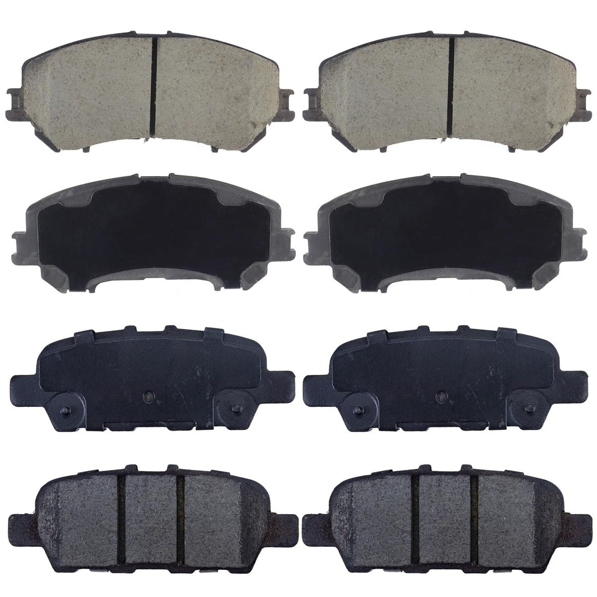 EXPPOWER Replacement for Front Carbon Fiber Ceramic Brake Pads For 2014-2019 Nissan Rogue 2 Row Seating Models