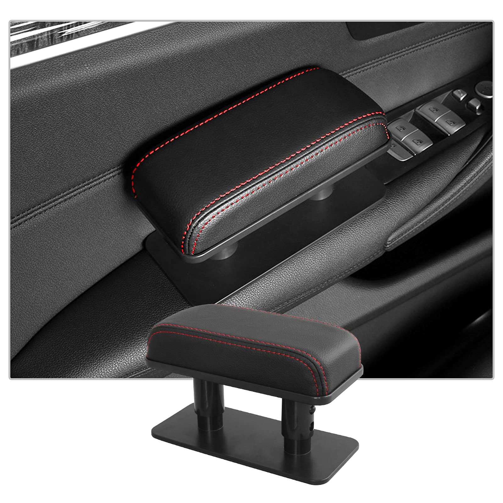 Cdefg Universal Armrest Support Elbow Rest Pad Armrest Extender Adjustable Height Comfort Arm Rest Pads Fit For Driver Side And Passenger Side