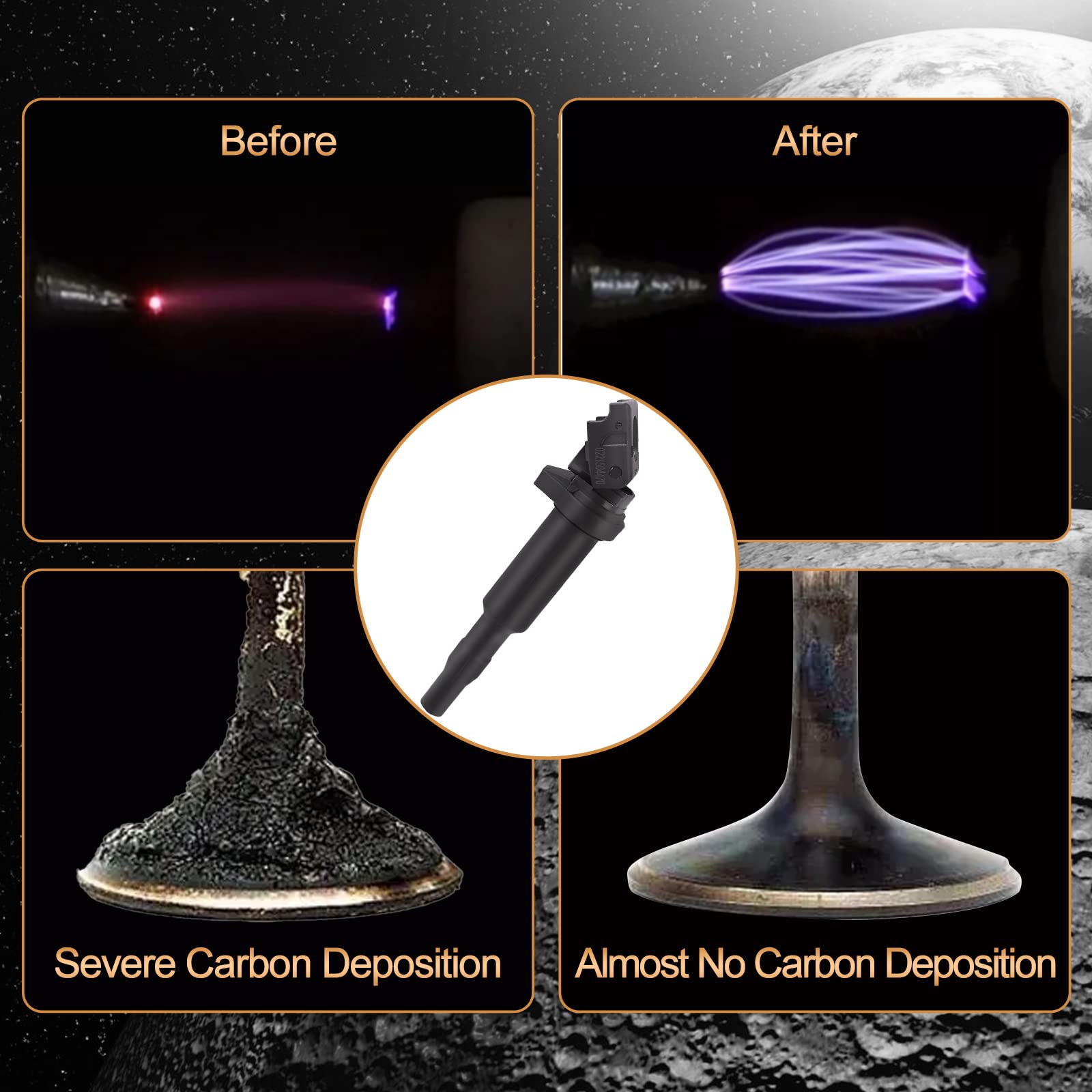 Ignition Coil Pack Set Of 1 Compatible With 325Ci 328I 330Ci 335I 525I 528I 530I 535I 545I 745Li X3 X5 M5 M6 Z4 Mini Cooper - 2.