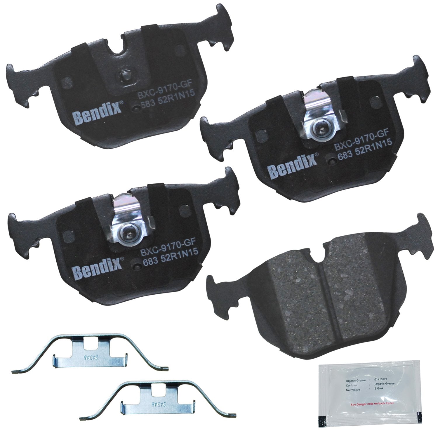 Bendix Priority1 Cfc683 Ceramic Rear Brake Pads For Select Models Bentley Arnage, Bmw 330Ci, 330I, 330Xi, 525I, 740I, 740Il, 750