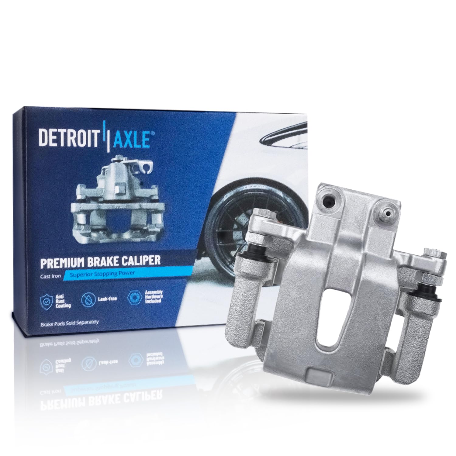 Detroit Axle - Rear Left Brake Caliper for Chrysler 300 Dodge Charger Challenger Magnum Driver Side Brake Caliper with Bracket R