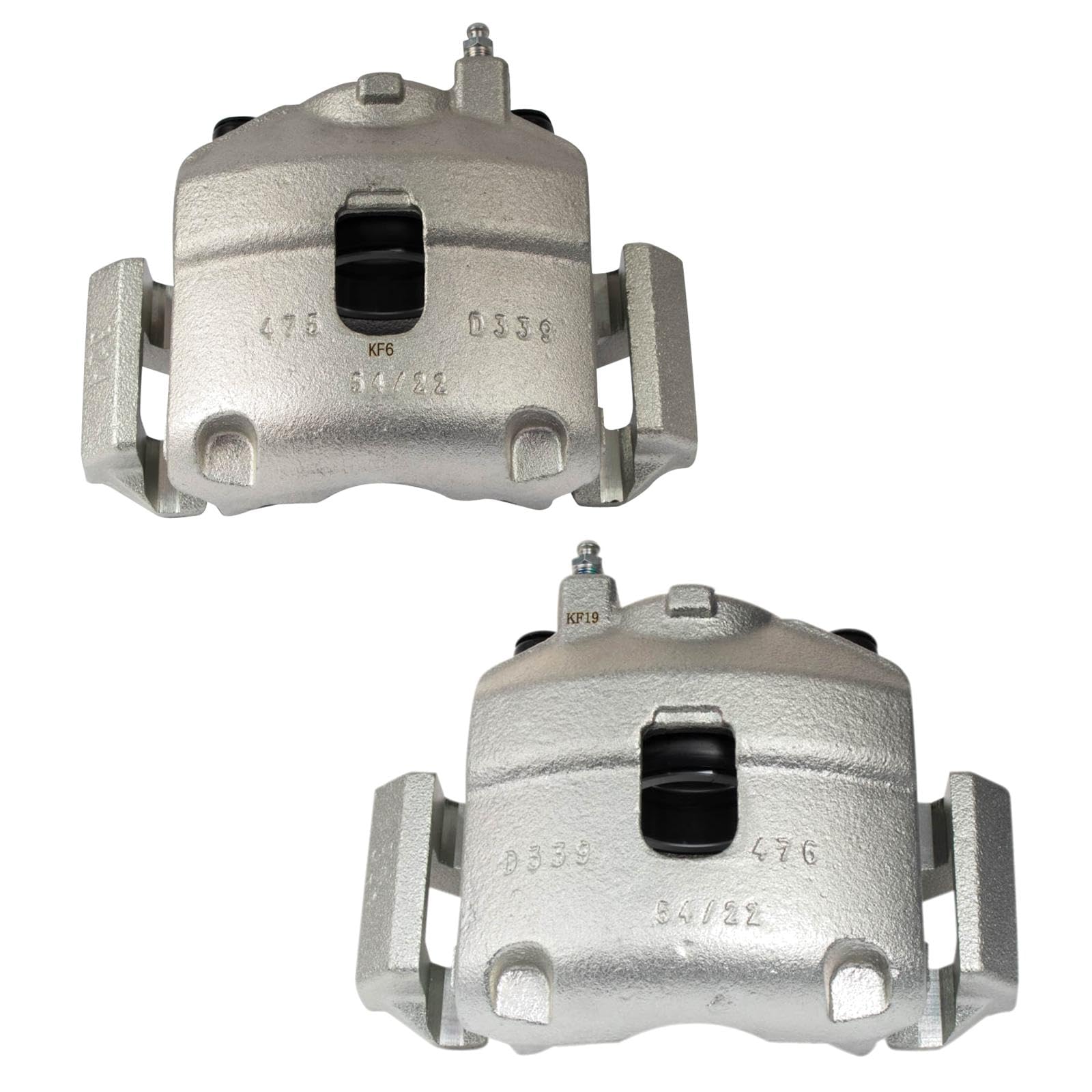 Trq Front Brake Caliper Set Compatible With 2012-2017 Fiat 500