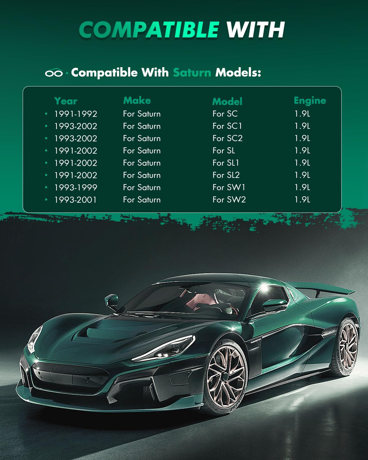 Scitoo D507 Ceramic Brake Pads Sets Front Fit For Saturn 1991-2002