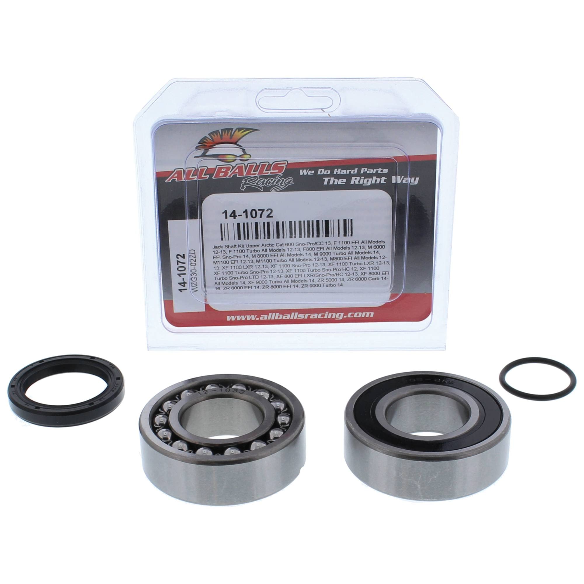 All Balls Racing Snowmobile Shaft Kit 14-1072 Replacement For Arctic Cat F 1100 Turbo All Models 2012-13, M 8000 Efi All 2014, X