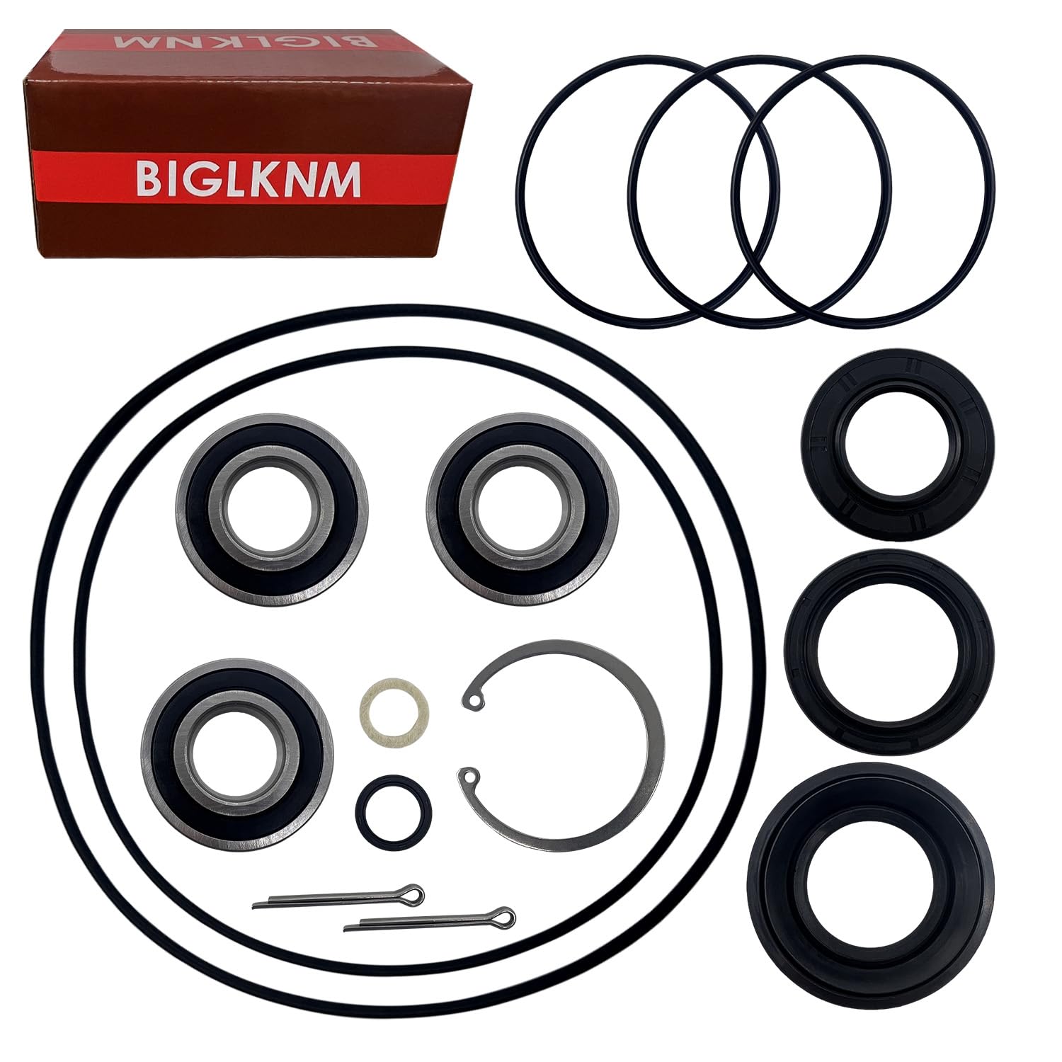 Biglknm Rear Axle Wheel & Brake Drum Bearing Seals & O-Ring Kit Compatible For Honda Foreman 400 450 500 Rubicon 500 Rancher 350 400 1997-2013