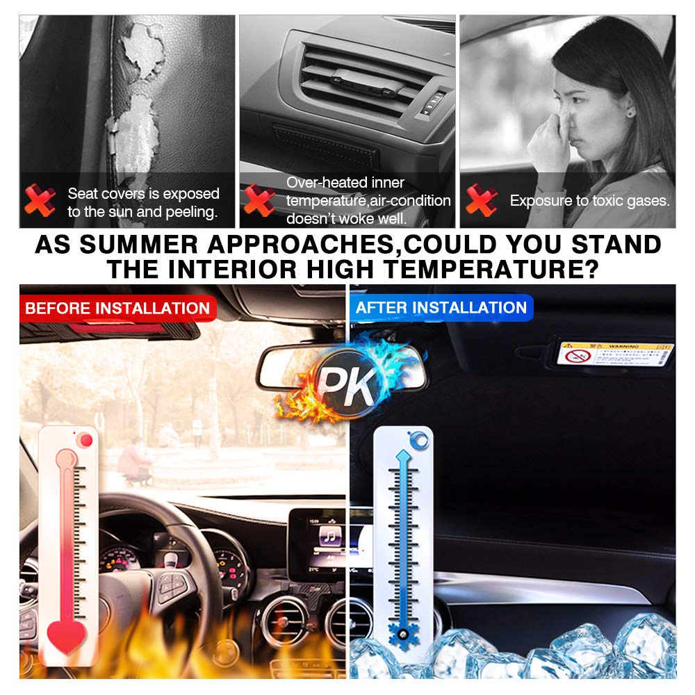 Kust Windshield Sun Shade For Toyota Rav4 2019-2023 2024 2025 Window Shade Sun Visor Cover Foldable Blocks Uv Rays Keep Your Car Cooler