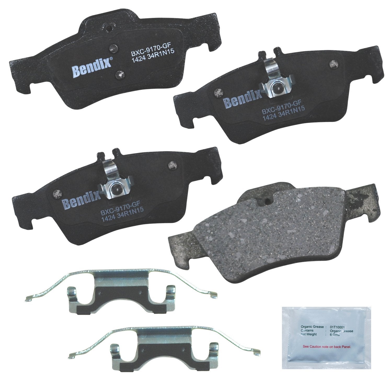 Bendix Priority1 Cfc1424 Rear Brake Pads For Benz C63 Amg,Cl500,Cl550,Cl600,Cls350,Cls400,Cls500,Cls550,E200,E250,E280,E300,E320