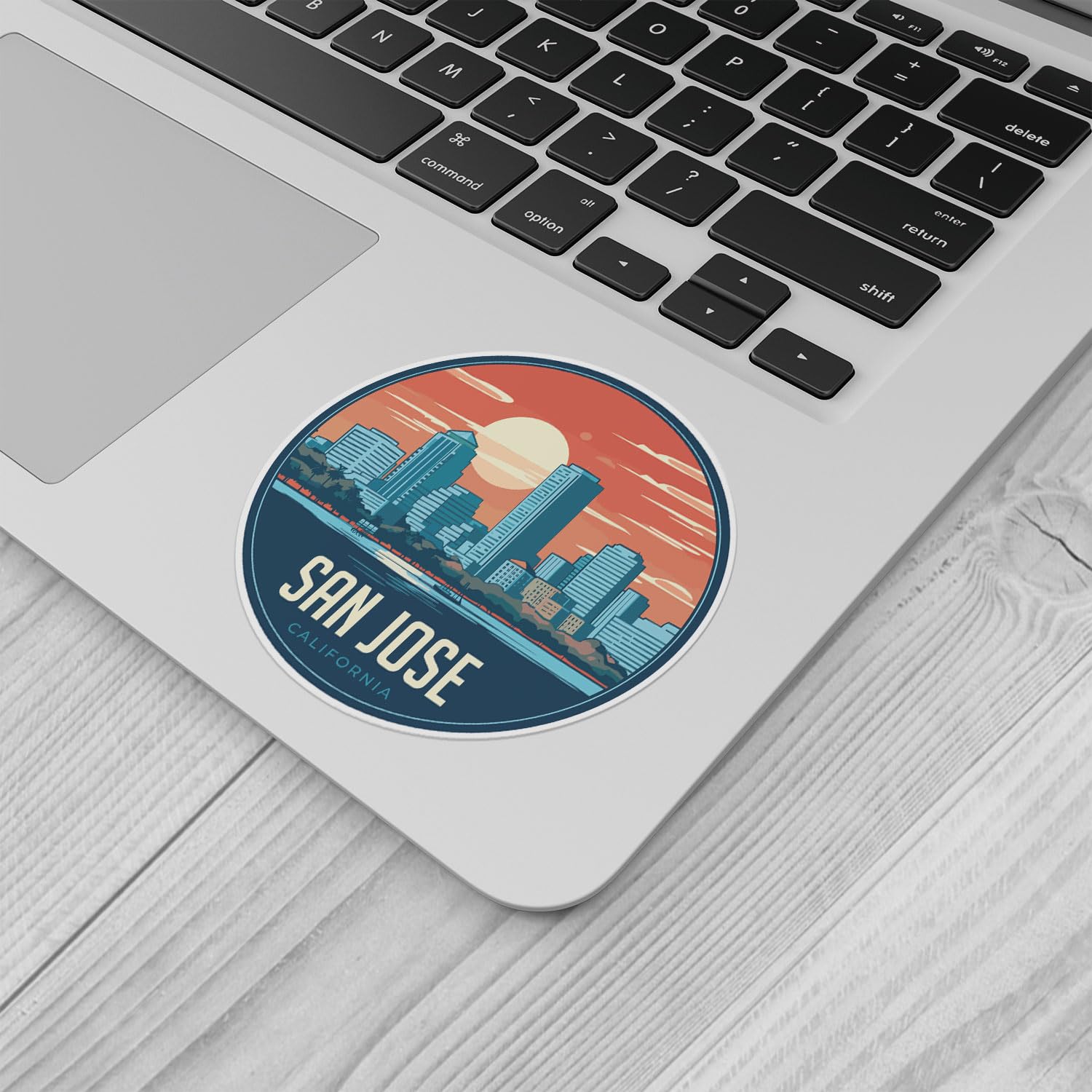 San Jose City Sticker - Waterproof Vinyl Decal for Car Bumper, Laptop, Water Bottle, Wall, and Window, Size - 3'' Longer Side