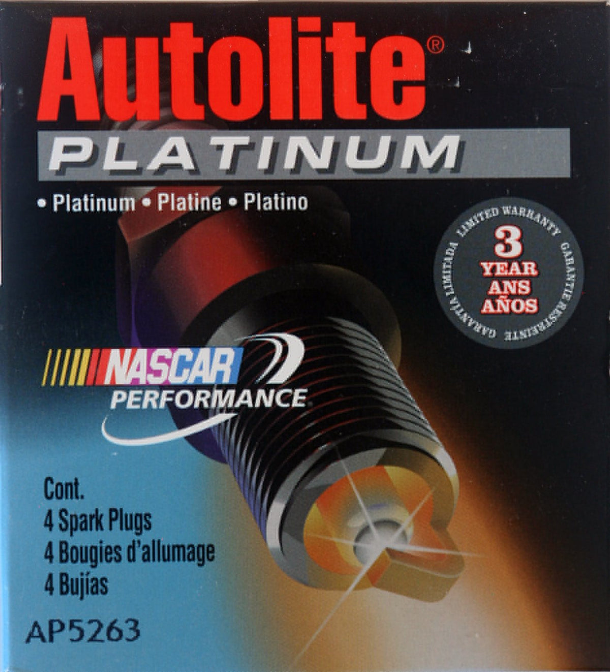 4 Autolite Platinum Spark Plugs #Ap5263