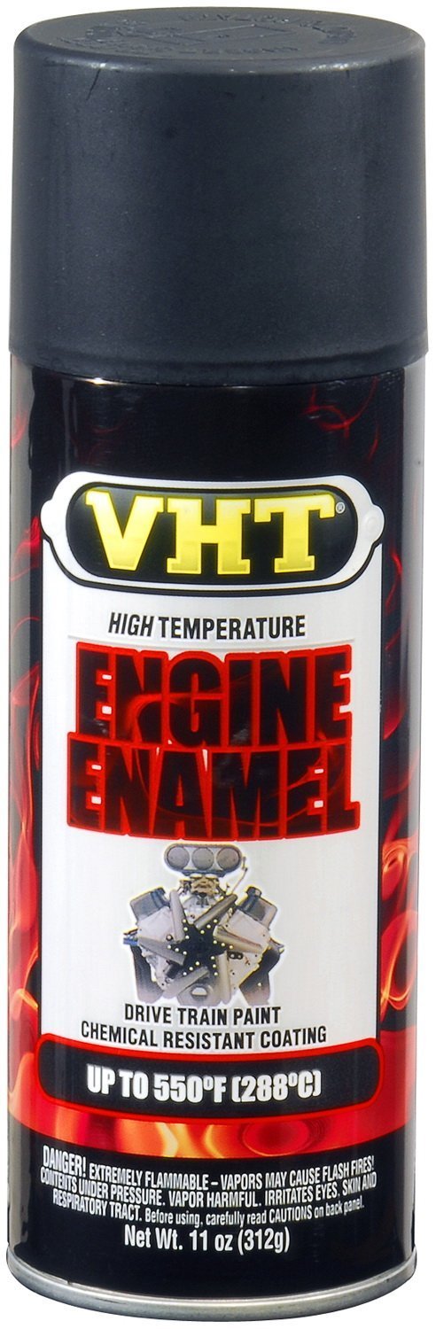VHT (ESP139007-6 PK GM Satin Black High Temperature Engine Enamel - 11 oz. Aerosol, (Case of 6)