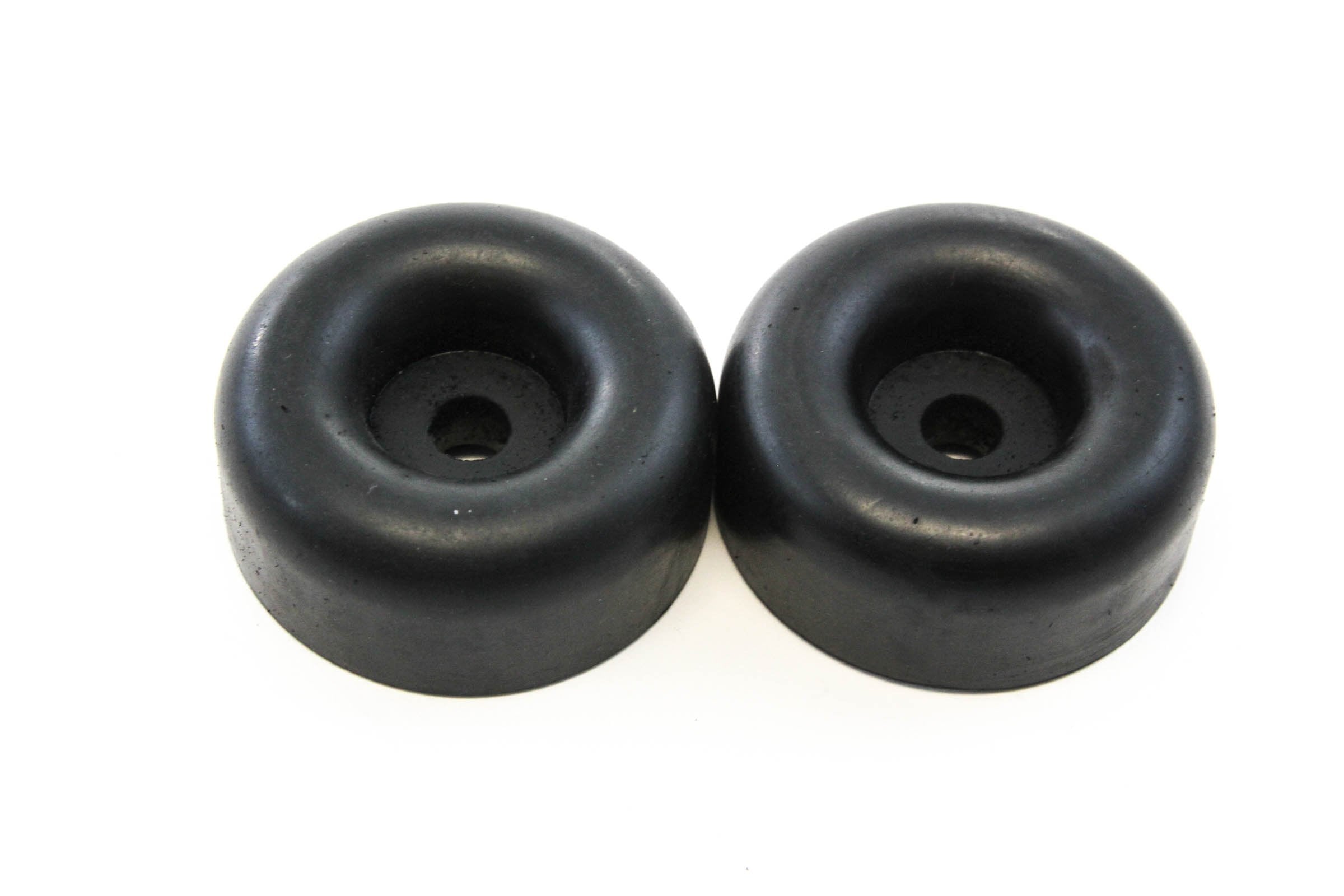 Red Hound Auto 2 Rubber Bumpers For Trailer Compatible With Ramp Door Truck 2.5 Inches Round Replacement Cargo Stop