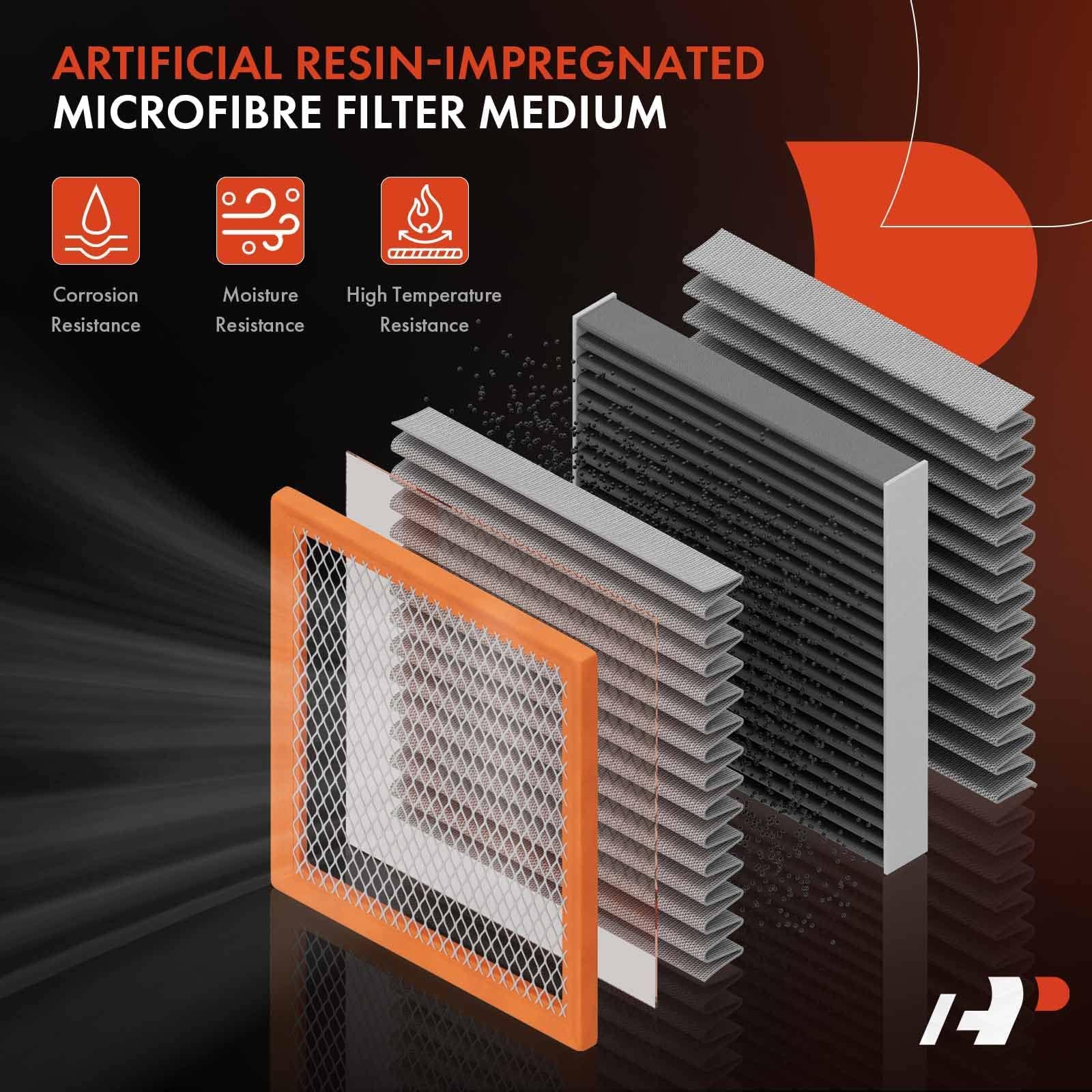 A-Premium Engine Air Filter Compatible With Ford & Lincoln Models - F-150 F-250, F-350 F-450 F-550 Super Duty, Mustang, Expediti
