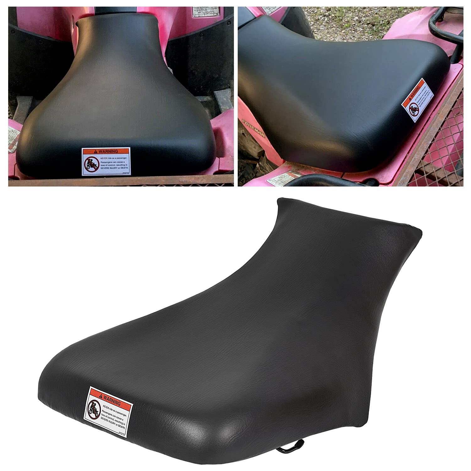 Ecotric Atv Complete Seat Compatible With 2005-2011 Honda Foreman 500 Trx500 2005-2014 Honda Foreman Rubicon 500 Trx 500 Black