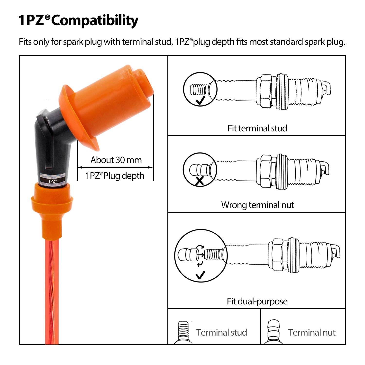 1Pz O6P-Rs3 Racing Cdi Ignition Coil Spark Plug Replacement For Honda Xr Crf Crf50 Xr50 Xr70 Xr80 Xr100
