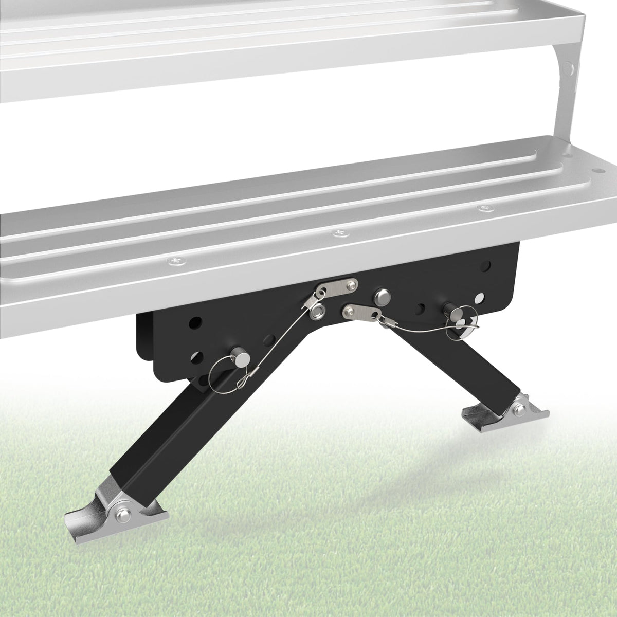 Marudina RV Step Stabilizer Kit for Travel Trailers/5th Wheels/Motorhomes,Height Ranges from 2.8'' to 11.4'',Solid Metal and Eas