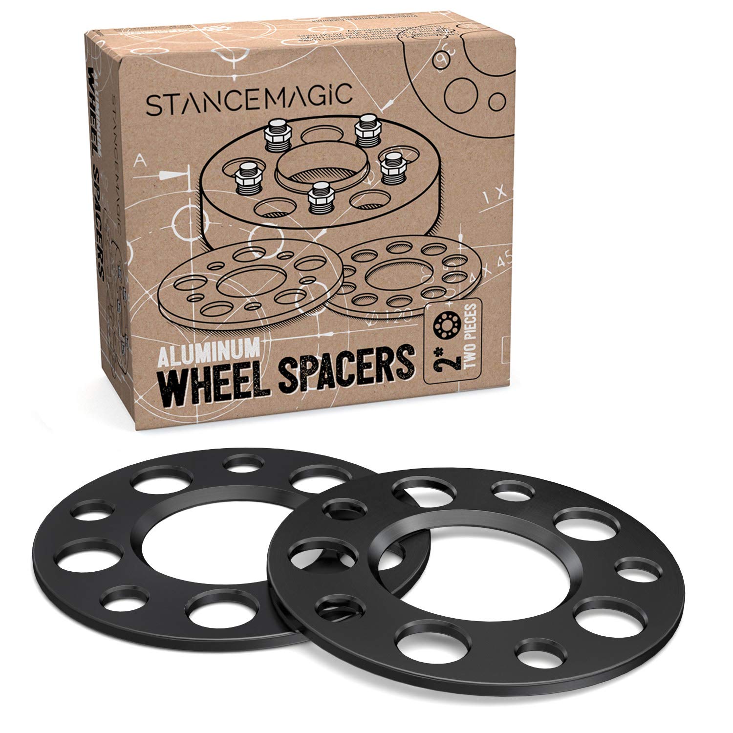 2Pcs 5Mm Hubcentric 5X114.3 Wheel Spacers (64.1Mm Bore) Compatible With Acura Honda Ilx Rl Rsx Tlx Tsx Integra Type R Tl Accord