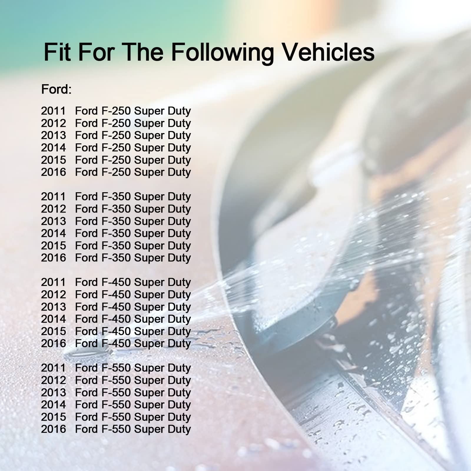 Windshield Washer Hose Jet Fluid Spray Nozzles Repair Kit Compatible With Ford 2011-2016 F250 F350 F450 Super Duty Bc3Z-17K605-B