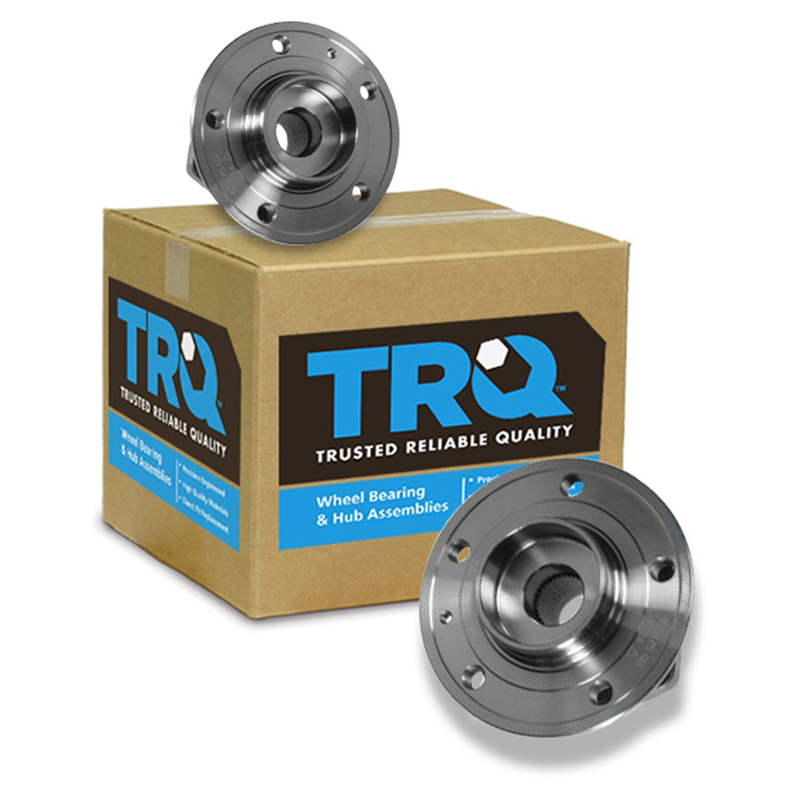 Trq Front Wheel Hub Bearings Assembly Set Compatible With 1999-2004 Volvo C70 1999-2000 S70 V70