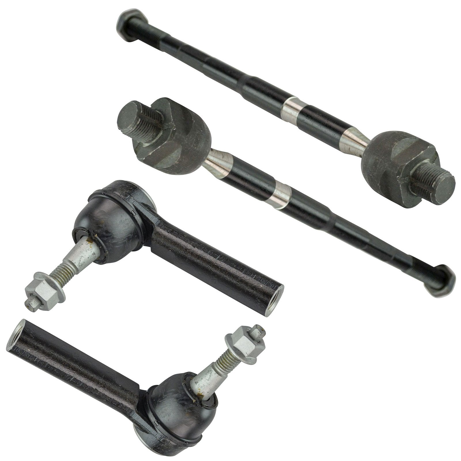 Trq Front Tie Rod Set Compatible With 2010-2015 Chevrolet Camaro