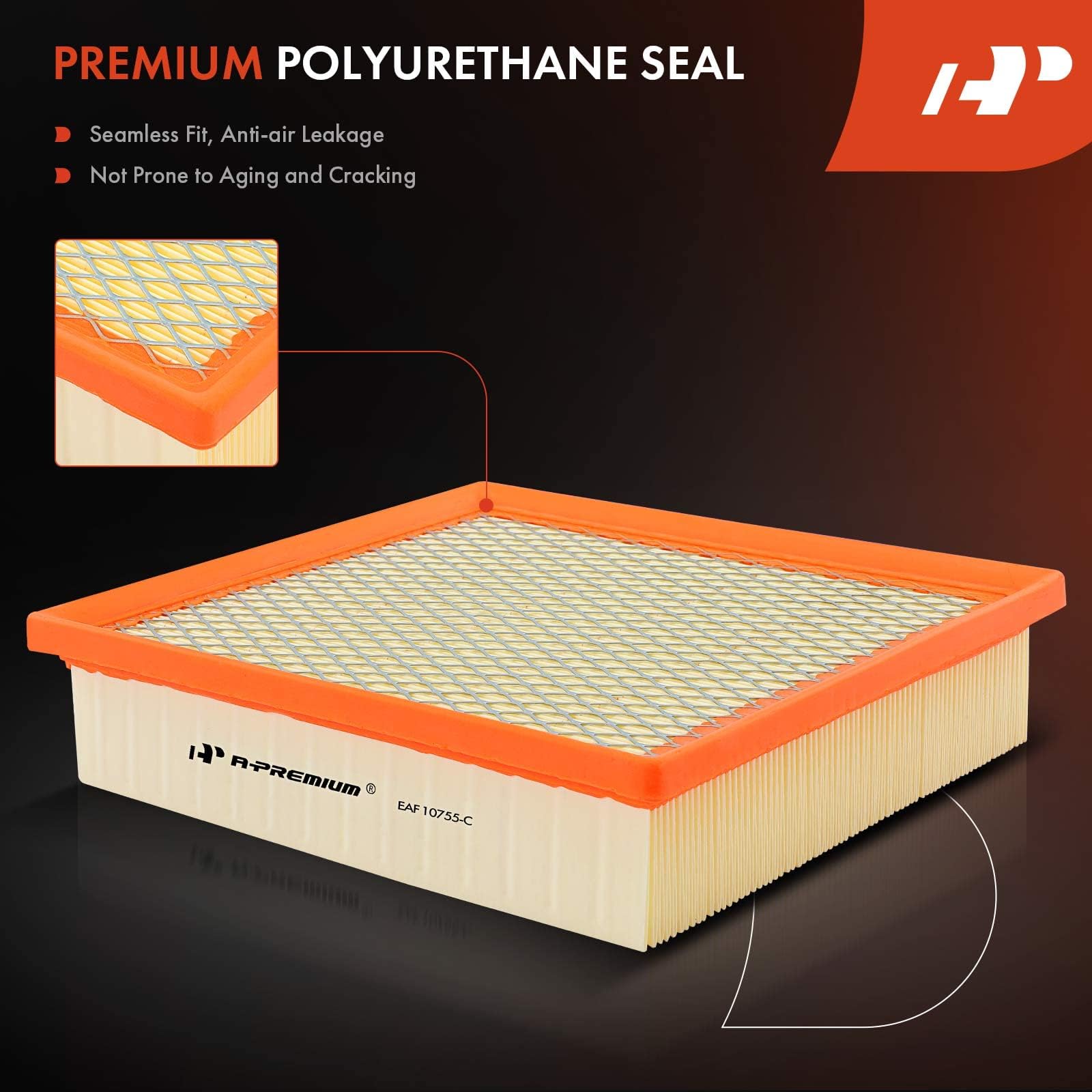 A-Premium Engine Air Filter Compatible With Toyota, Dodge, Jeep & Lexus Models - Camry, Highlander, Avalon, Sienna, Durango, Gra
