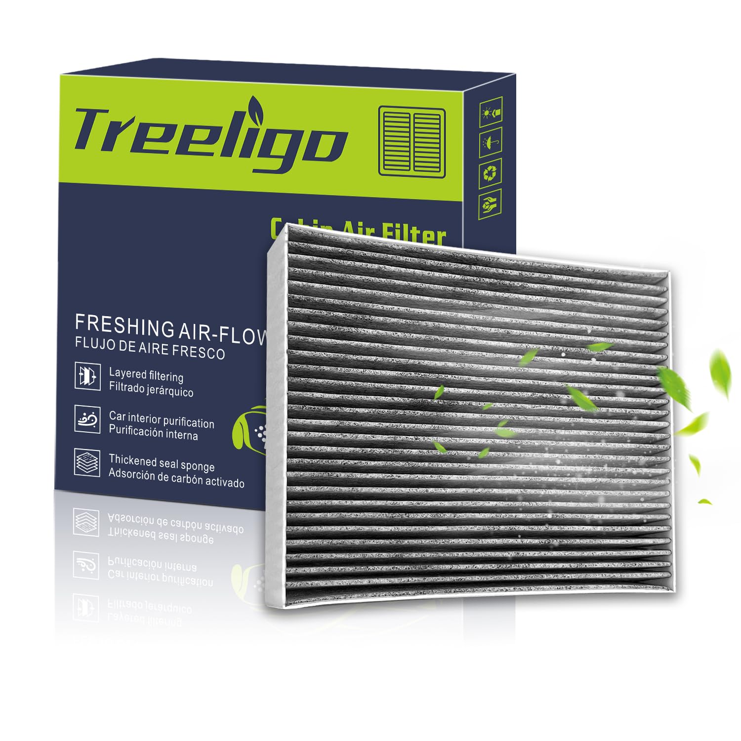 Treeligo Cf12772 Cabin Air Filter Replacement For Ford Bronco Sport Escape Explorer Maverick Mustang Mach-E Police Interceptor U