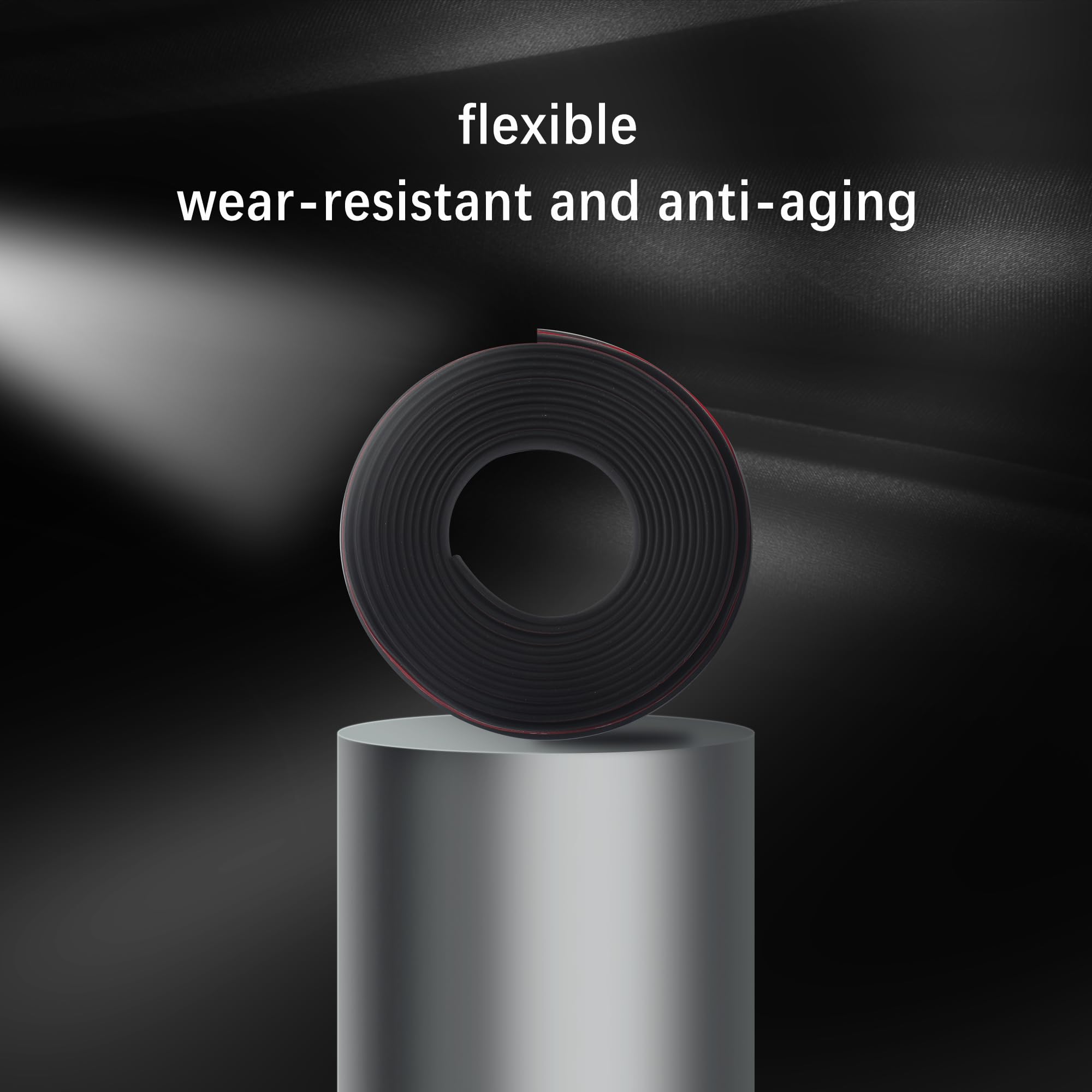 13Ft Automotive Weather Stripping,Super Flexible Z-Shaped Rubber Seal Strip For Reducing Noise & Dust,360 Perfectly Fit Car Weat