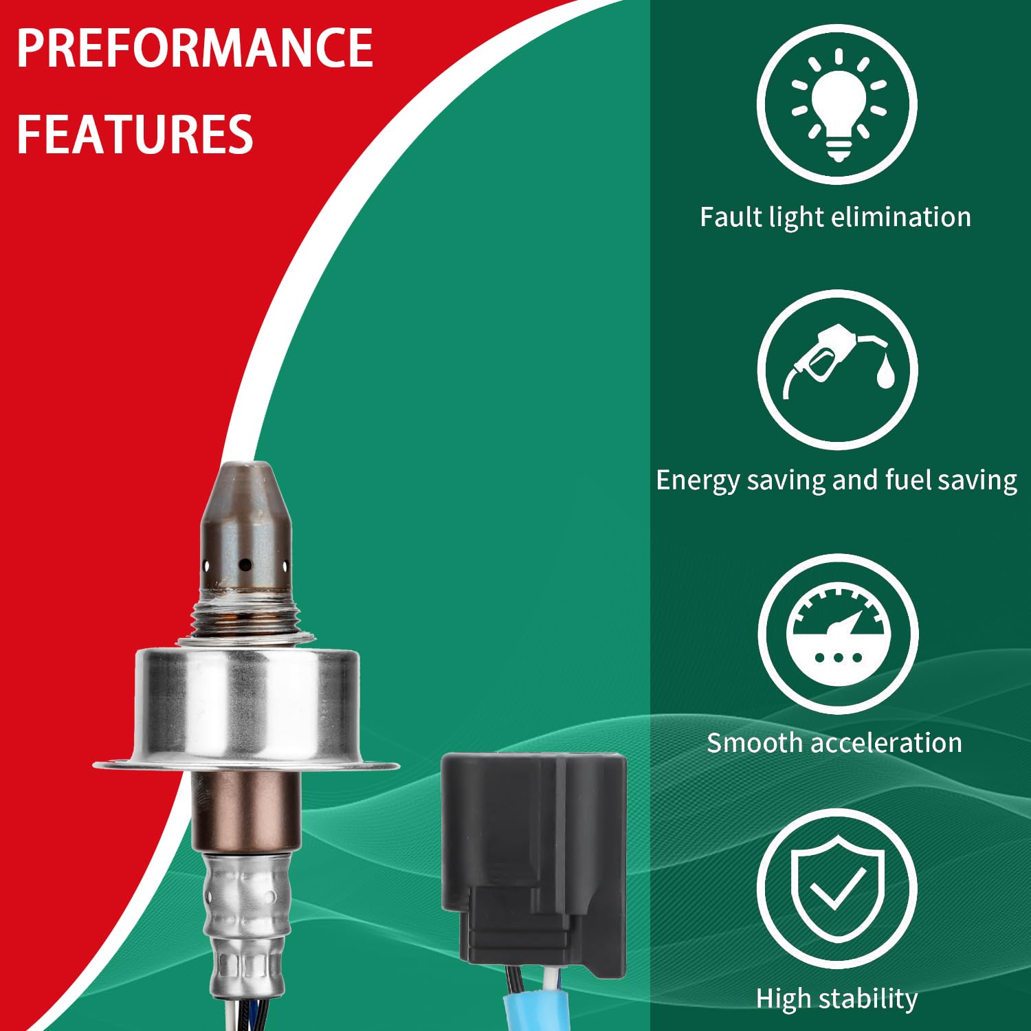 Necatuo 234-9119 Upstream O2 Oxygen Sensor Heated Air Fuel Ratio Compatible With 2013-2015 Acura Ilx 2014-2015 Honda Accord 12-1