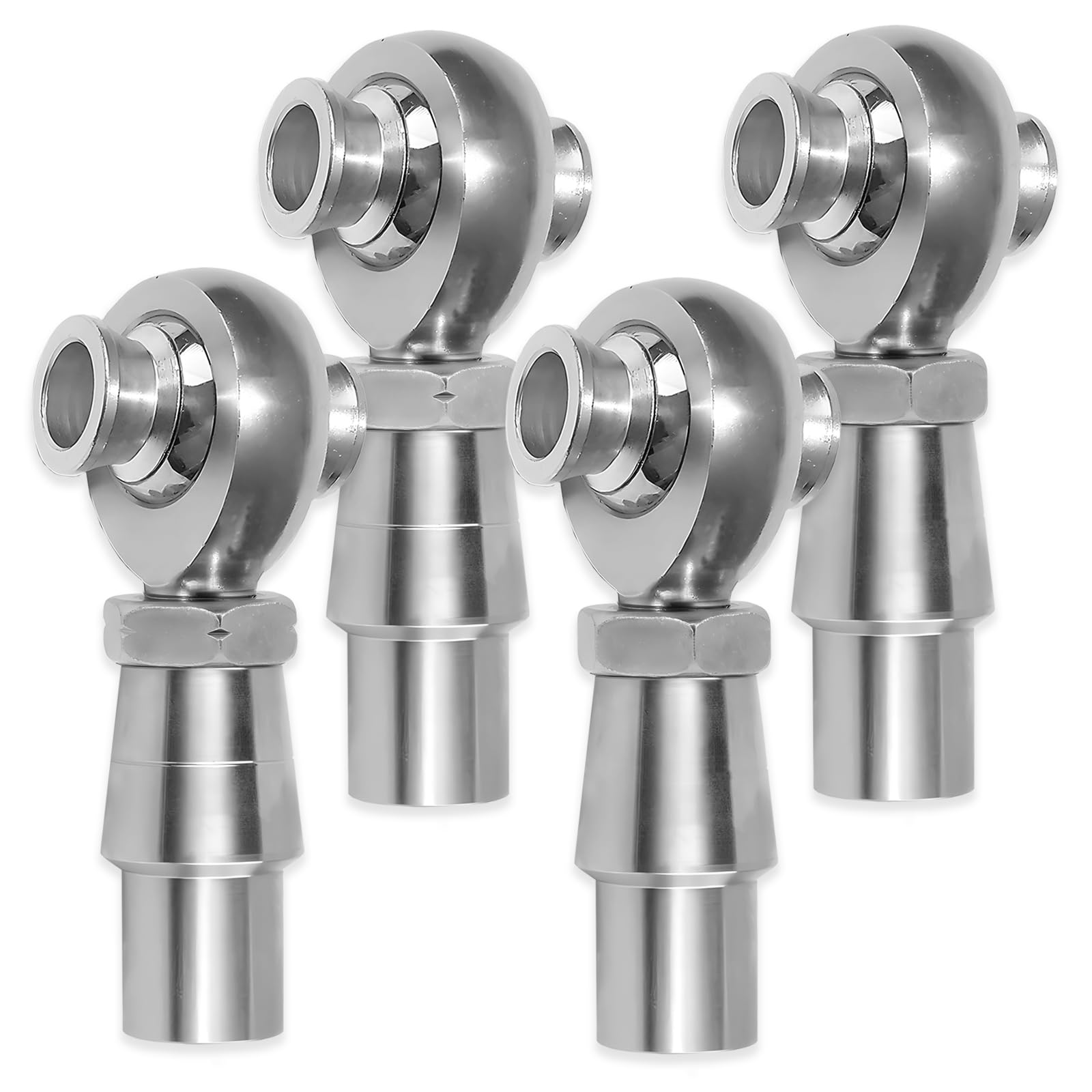 YIFUOK 3/4'' Heim Joint Rod End Kit,3/4''-16 Thread x 3/4 Bore,RH & LH Hand Thread Heim Joint,with Bung .750'' Wall Chromoly Joi