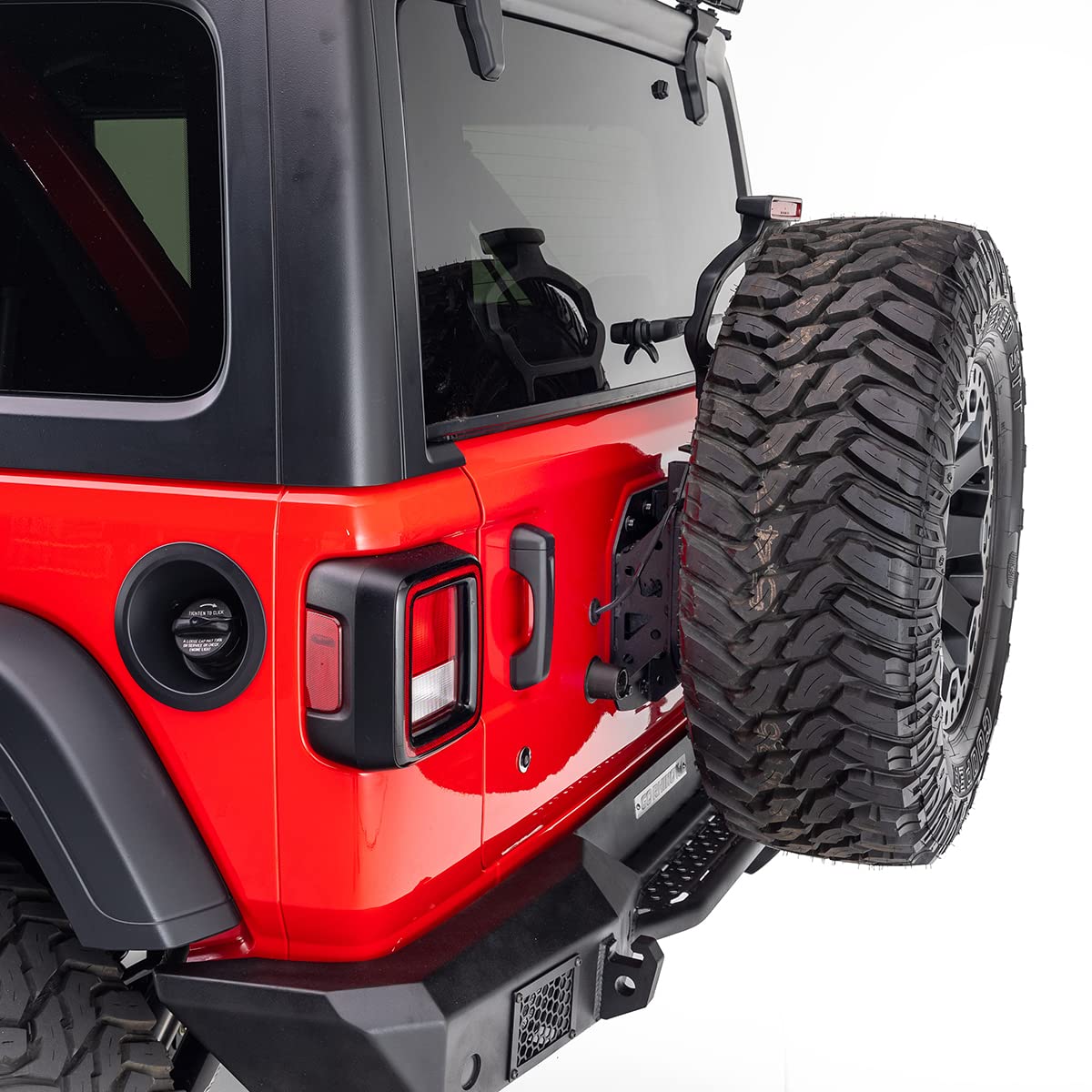 Go Rhino 372000T Rockline Spare Tire Relocation Kit For Jeep Wrangler Jl Fits Up To 40'' Tire For Jeep 18-20 Wrangler, Jeep 21-2