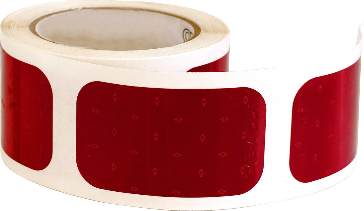 Buyers Products 5623520 3-1/2 in. DOT Reflectors, Stick-On, Red