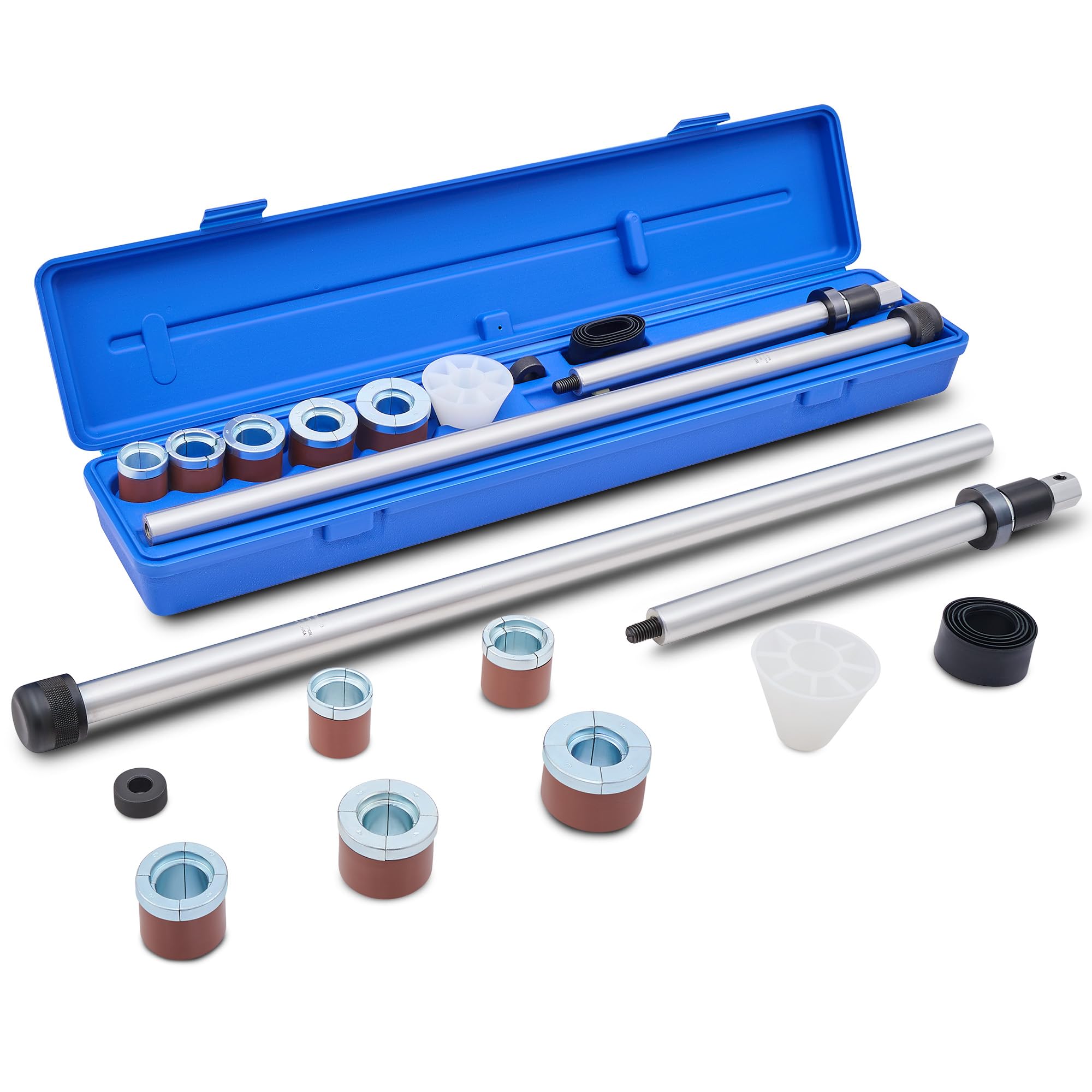 Orion Motor Tech Cam Bearing Removal And Installation Tool Set | Complete Camshaft Bearing Tool Kit With 1-1/8 To 2-2/3 Inch Ada