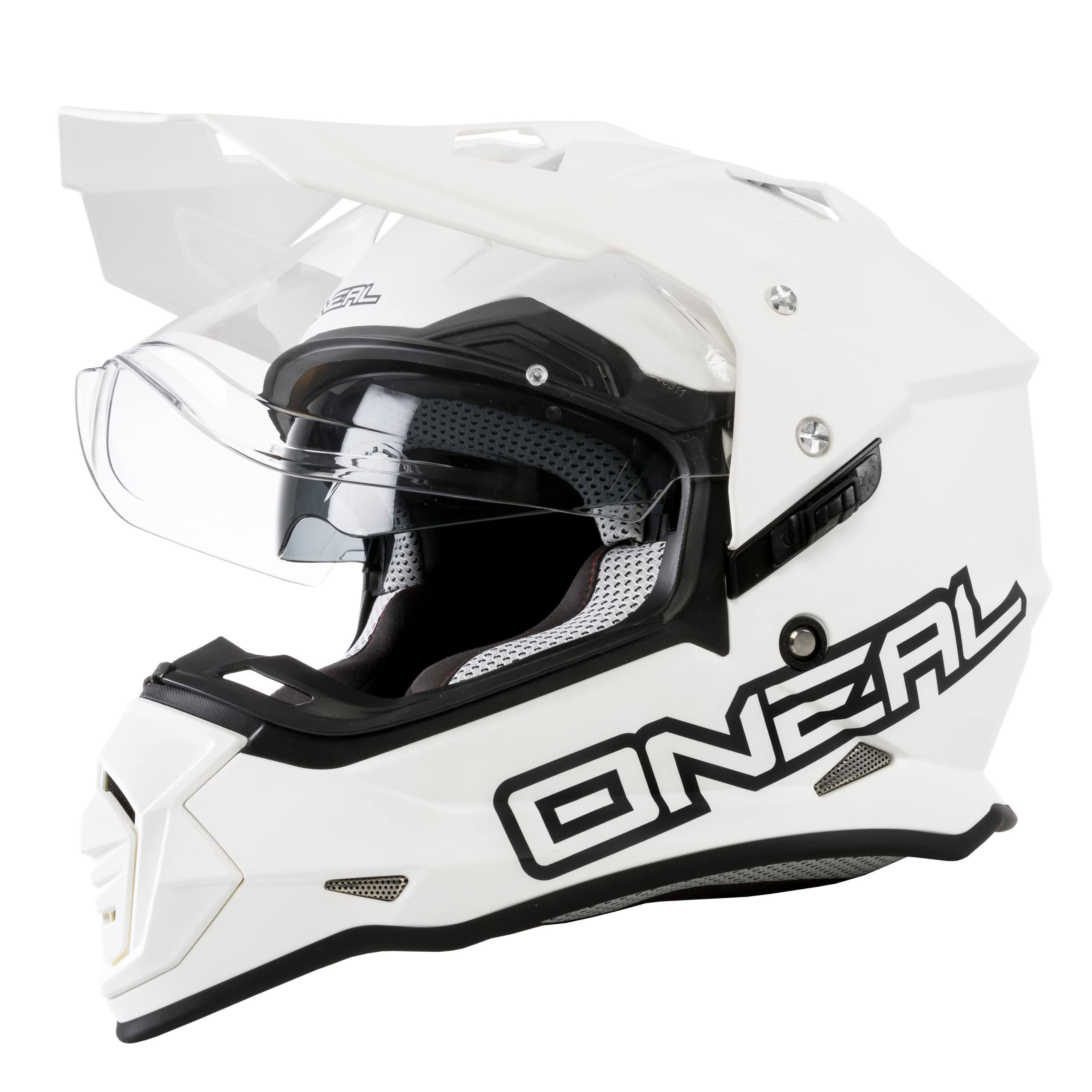 O'Neal unisex adult Full-face-helmet-style Sierra II Helmet Flat White M 57 58cm , White, Medium US
