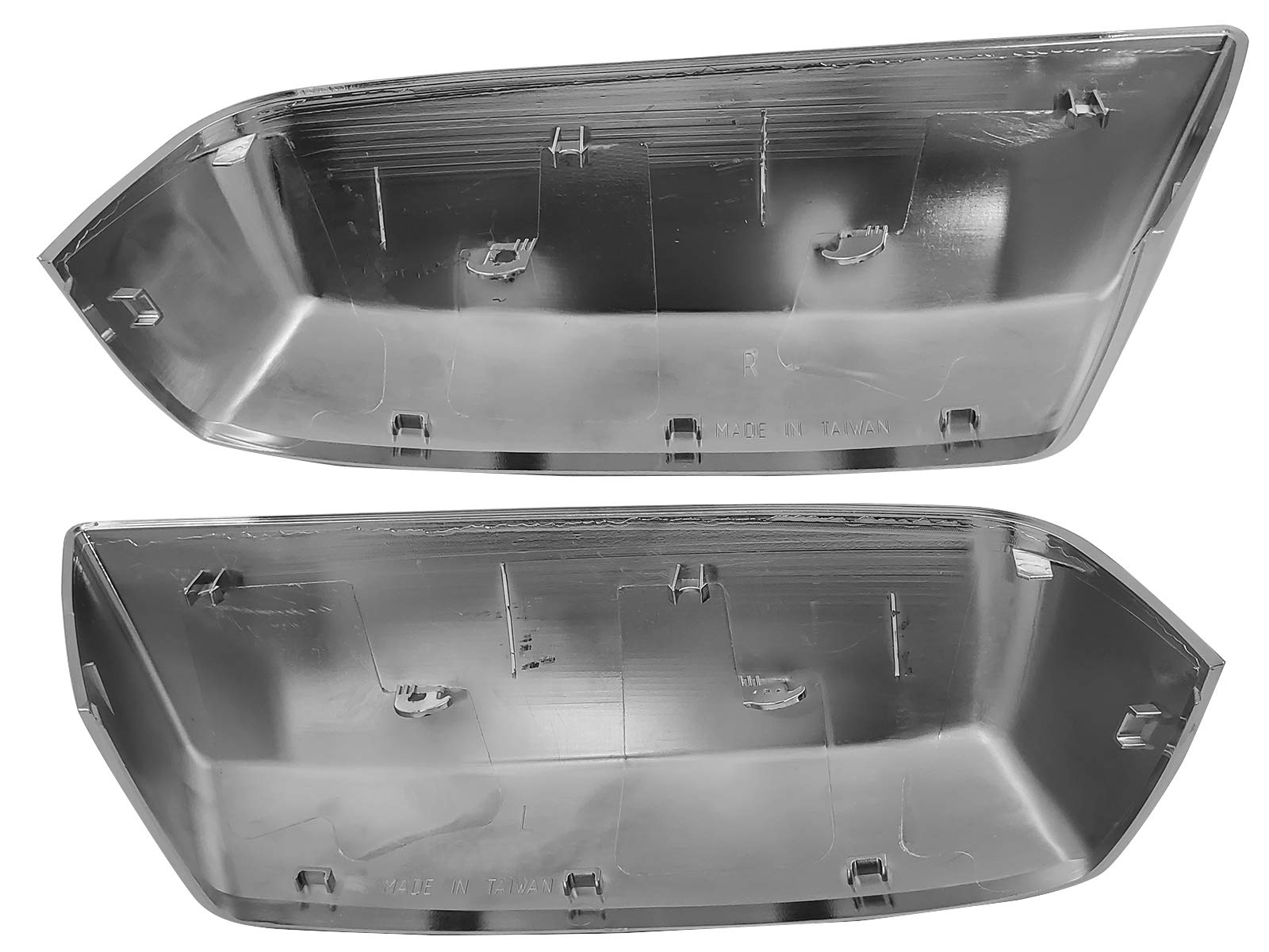 Apa Replacement For Exterior Rear View Chrome Mirror Cover Cap 2014-2019 Silverado Sierra Pair Left And Right Side 22889520 22889519