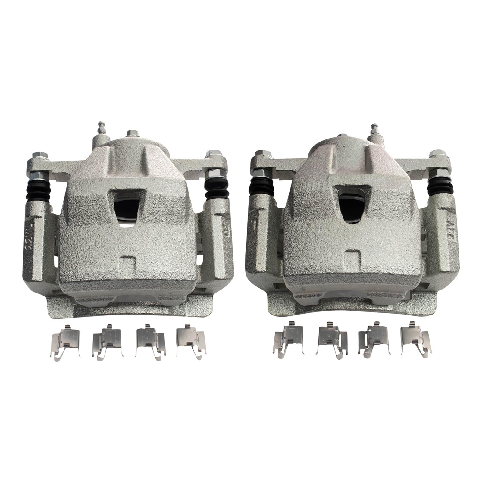 Trq Front Brake Caliper Set Compatible With 2012-2018 Toyota Yaris