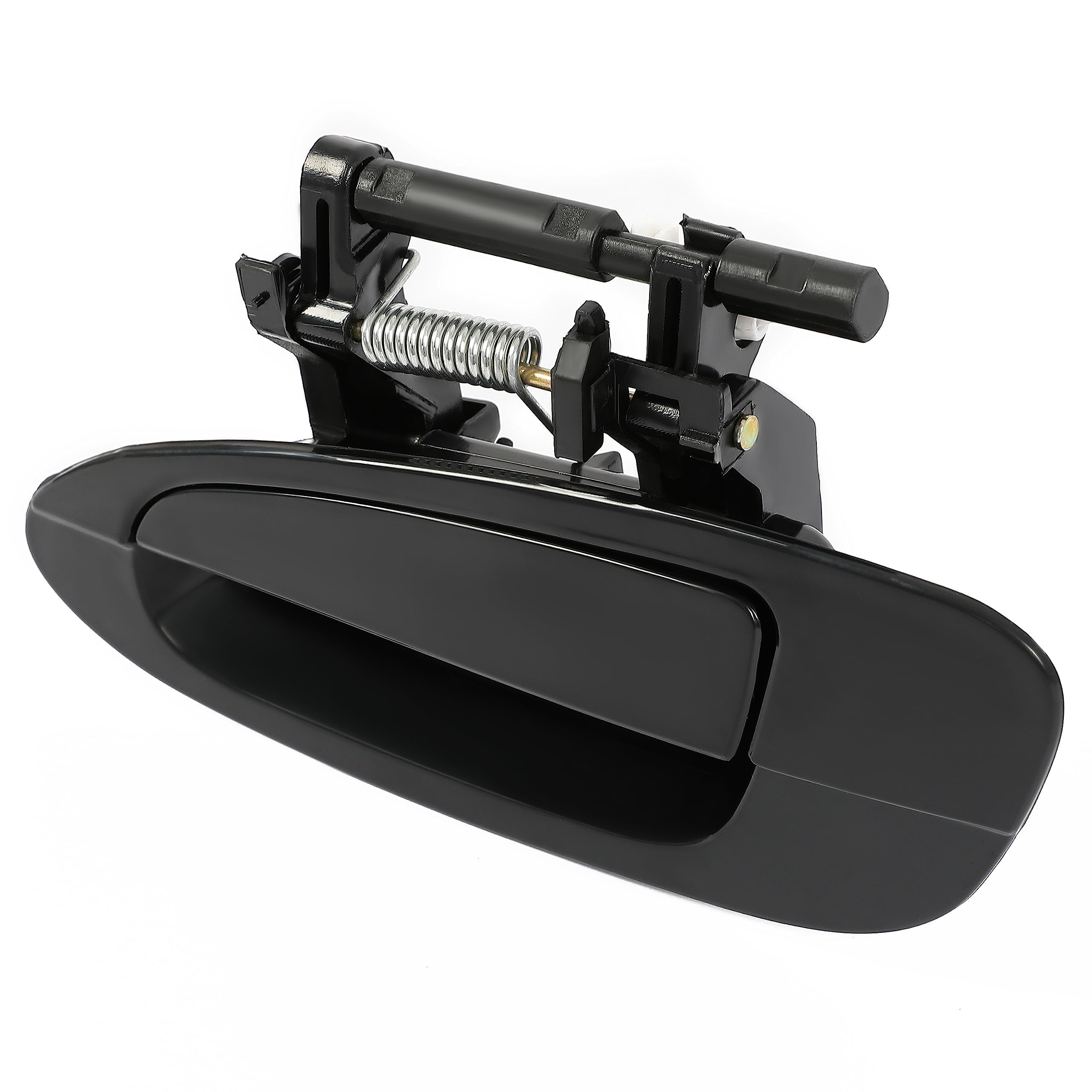 Ecotric Door Handle Rear Left Smooth Black Exterior Outside Compatible With 2002-2006 Nissan Altima Part # Ni1520112; 82607-8J00