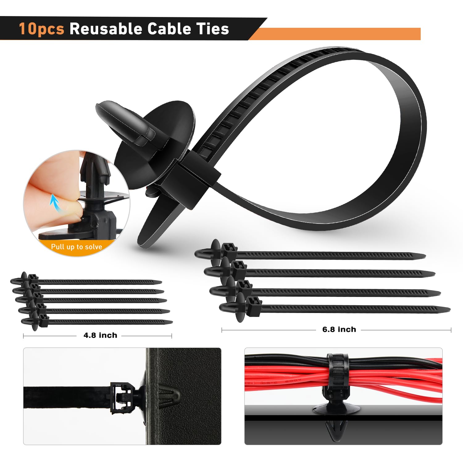 Gooacc 1295Pcs Car Retainer Clips And Auto Fasteners Assortment-37 Most Popular Sizes Nylon Bumper Fender Rivets With 10 Cable T