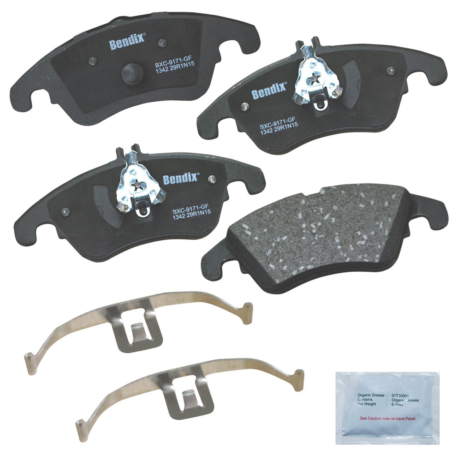 Bendix Priority1 Cfc1342 Ceramic Front Brake Pads For Select Models Mercedes-Benz C250,C280,C300,C350,Cls350,Cls400,E200,E250,E3