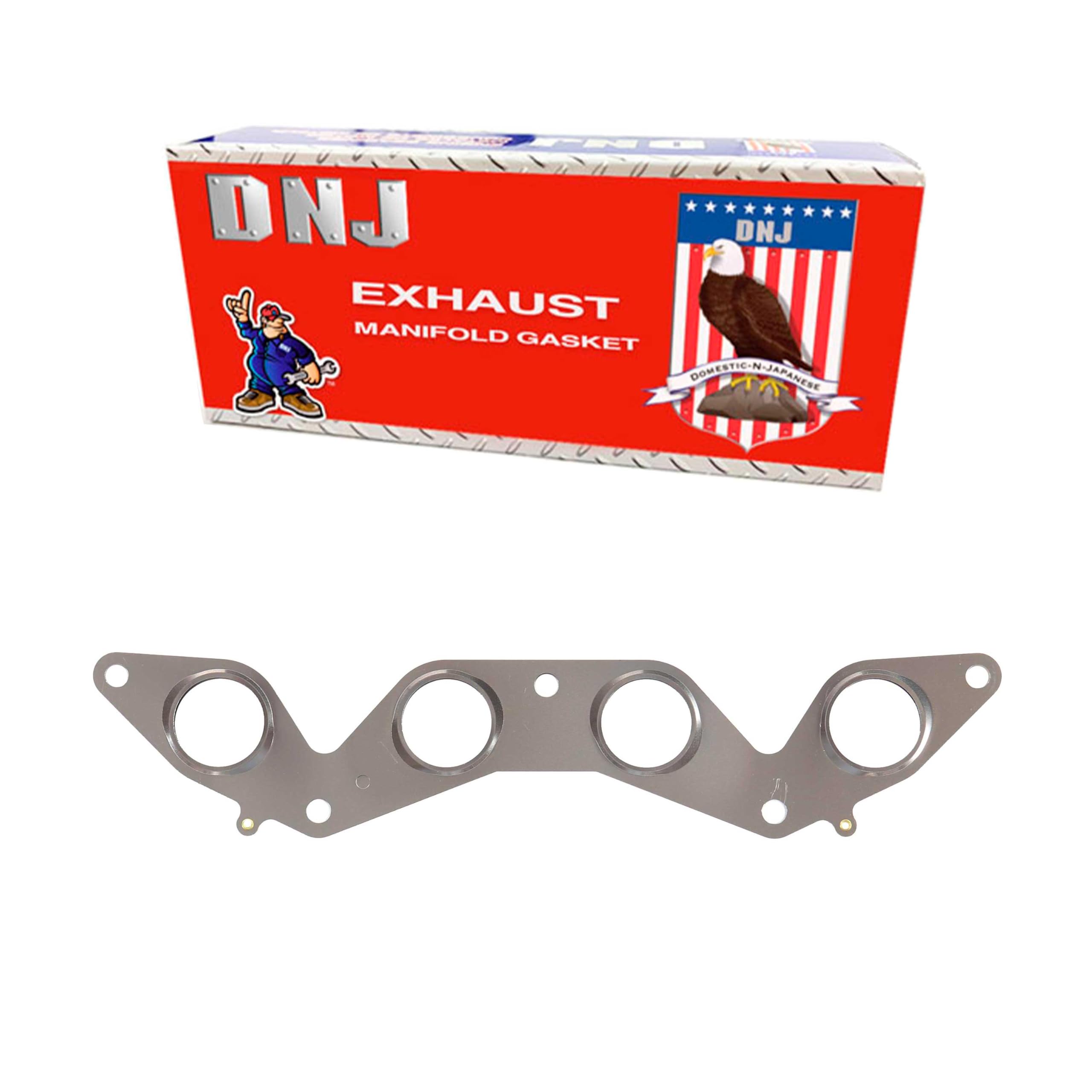 DNJ EG220 Exhaust Manifold Gasket for 2001-2005 / Honda/Civic / 1.7L / SOHC / L4 / 16V / 1668cc, 1700cc / D17A1, D17A2, D17A6, D17A7