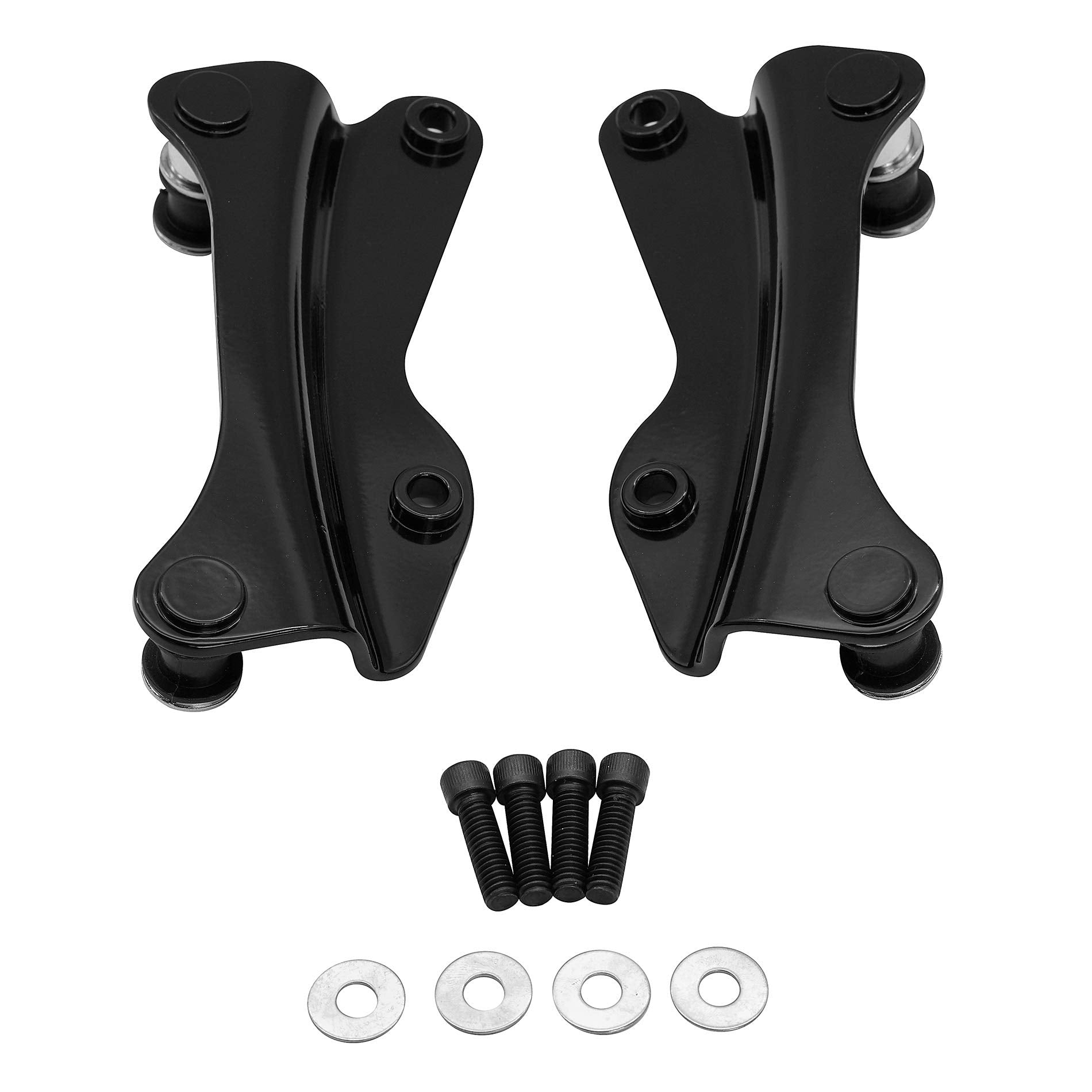 4 Point Docking Hardware Kit For Harley Electra Glide Road Glide 2014-2023 (Gloss Black)