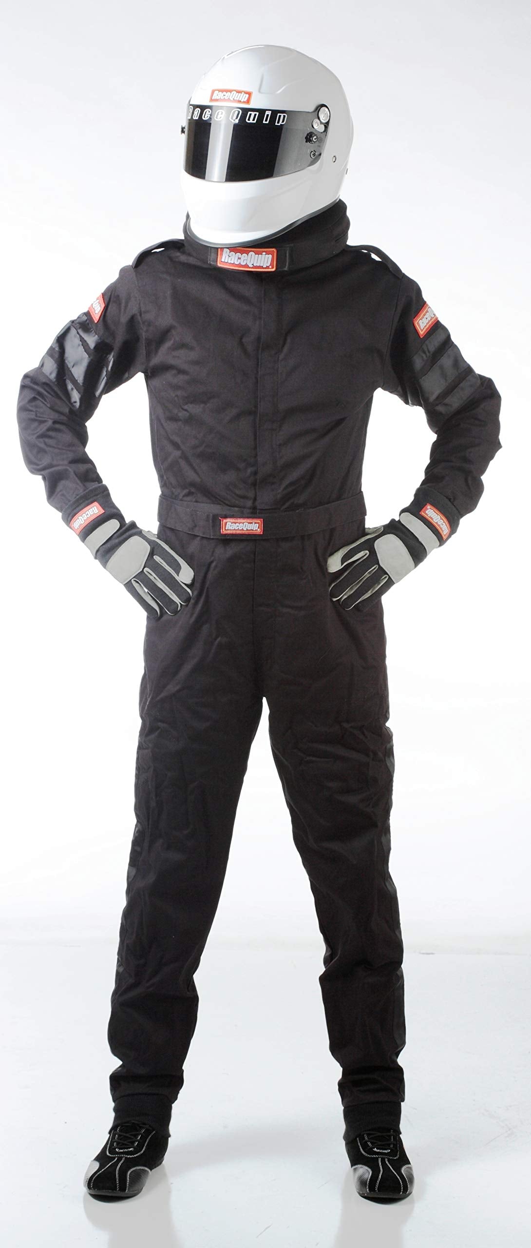 Racequip Racing Driver Fire Suit One Piece Single Layer Sfi 3.2A/ 1 Black 3X-Large 110008