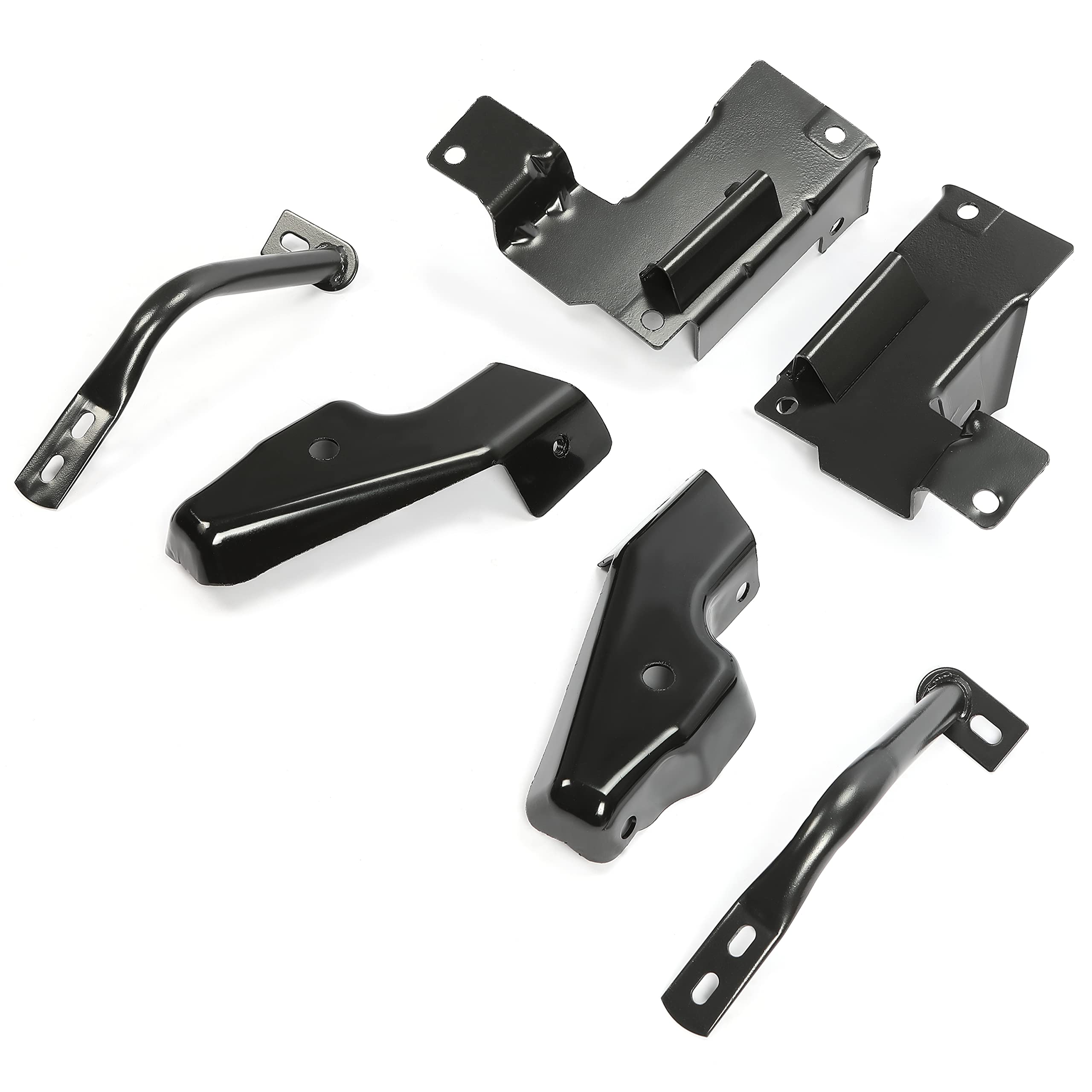 HECASA 6 PCS Front Bumper Bracket Set Compatible With 2003-2006 Chevy Silverado 2002-2006 Chevy Avalanche Replace For 15059687 G