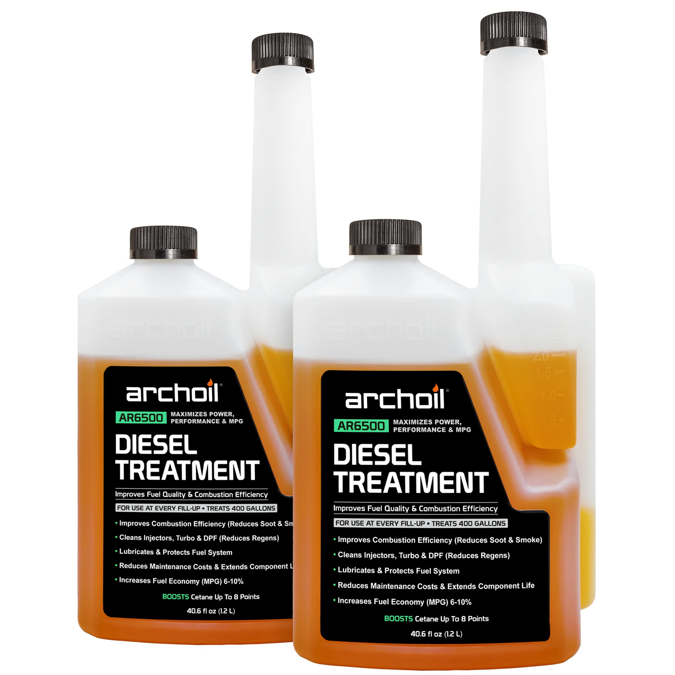 Archoil Ar6500 Diesel Treatment (40.6Oz) Two Pack - Treats 800 Gallons - Additive For All Diesel Vehicles