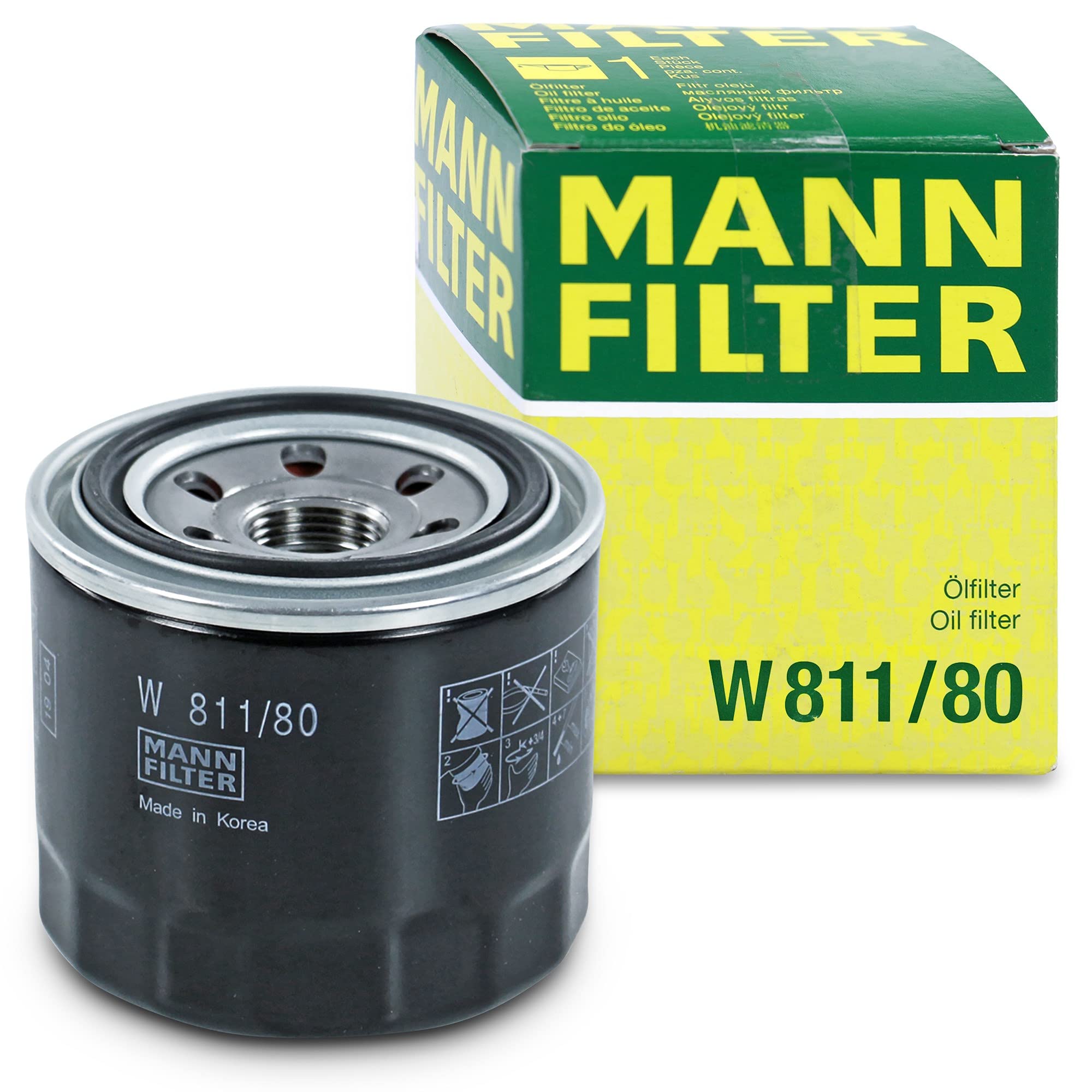 Mann-Filter W 811/80 Spin-On Oil Filter