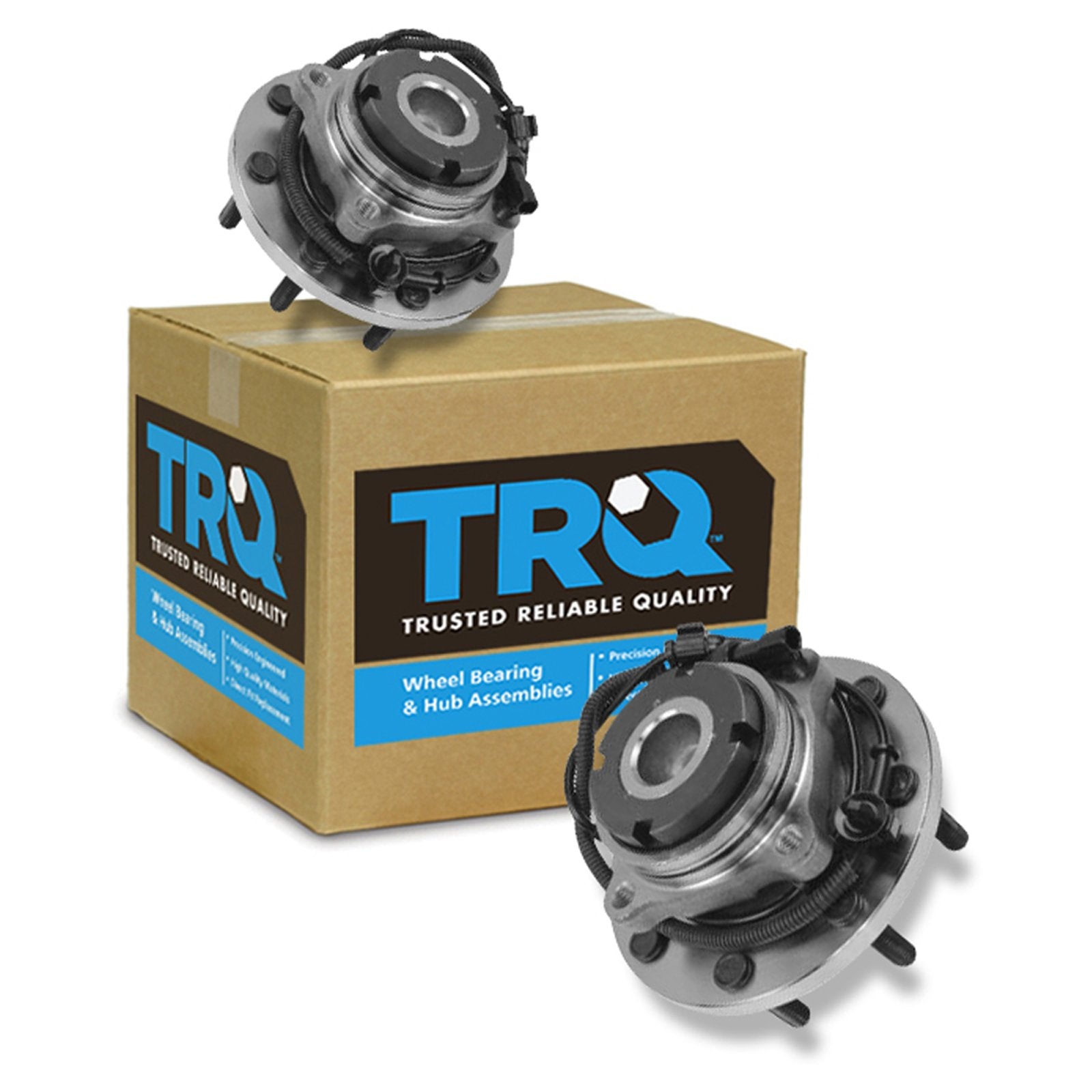 Trq Front Wheel Hub Bearing Assembly Set - Compatible With 1999-2004 Ford F-250, F-350, F-450, F-550 Super Duty