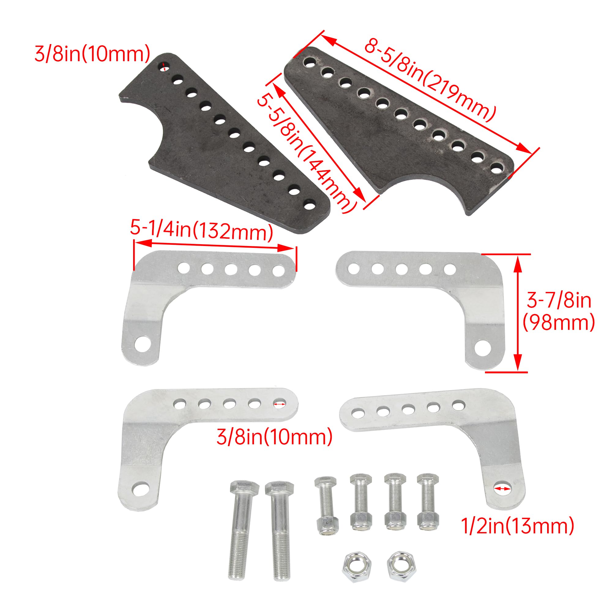 HECASA Adjustable Lower Rear Coil-over Shock Mount Bracket
