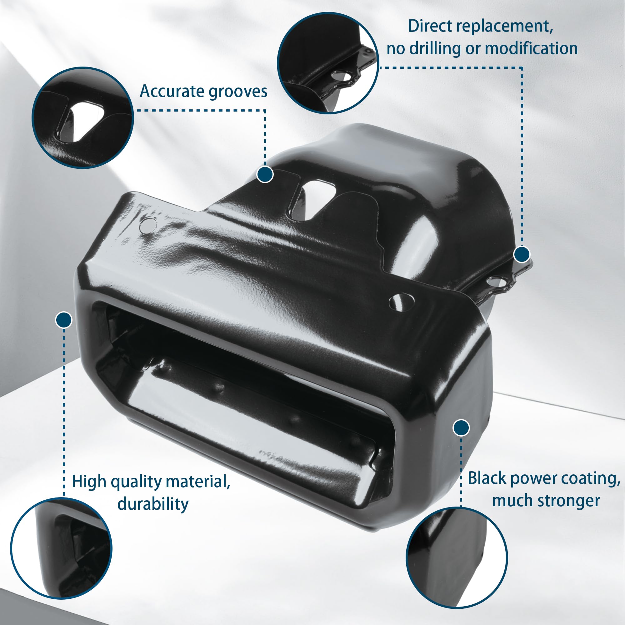 HRepair Exhaust Tips Bezels fits for 2019-2024 Chevy Silverado 1500 & GMC Sierra 1500 Exhaust Tips Replaces# 2253506