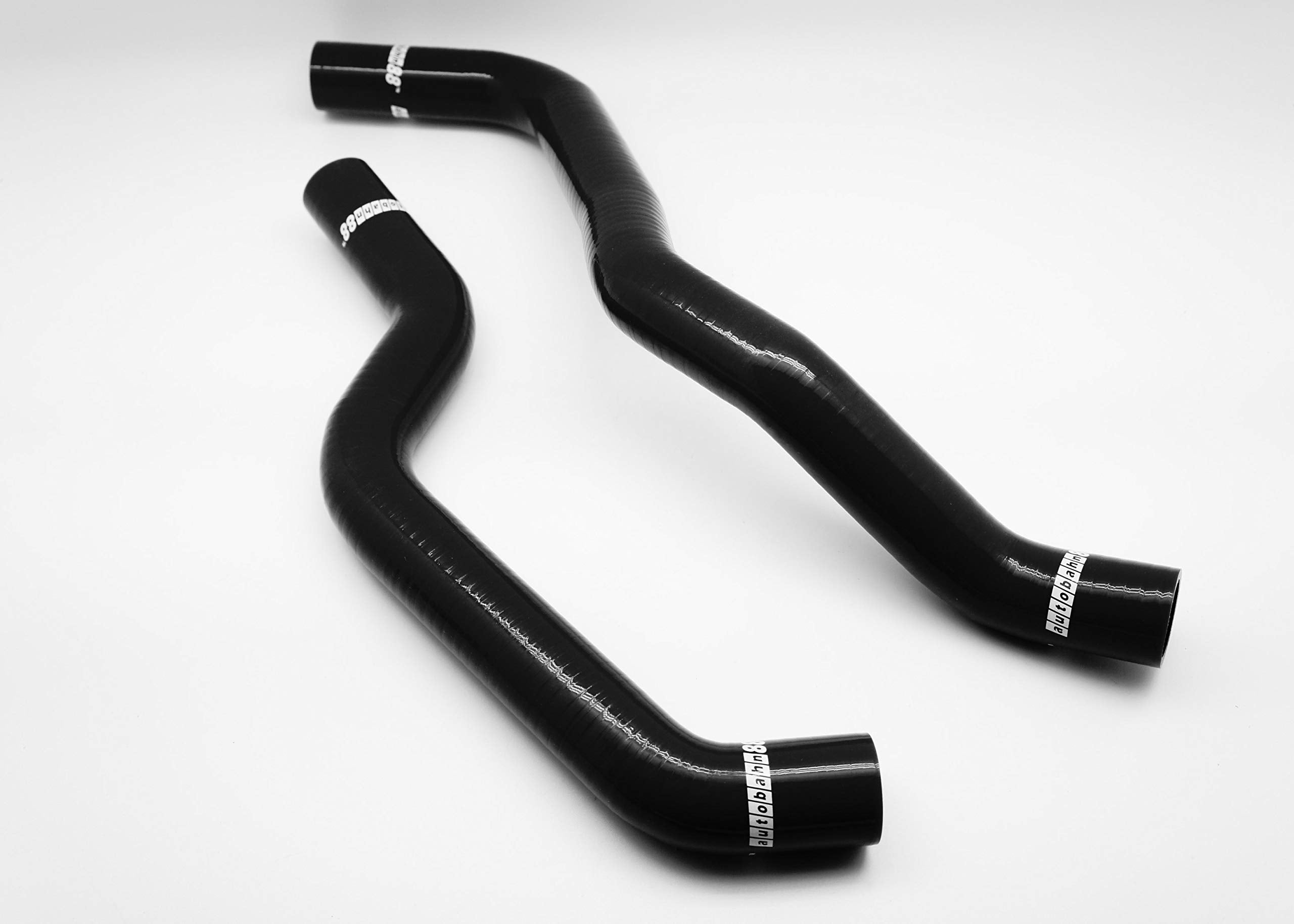 Autobahn88 Heater Silicone Hose Kit, compatible with 1990-2001 Mitsubishi GTO 3000GT Dodge Stealth Z16A Z15A Twin Turbo (Black -
