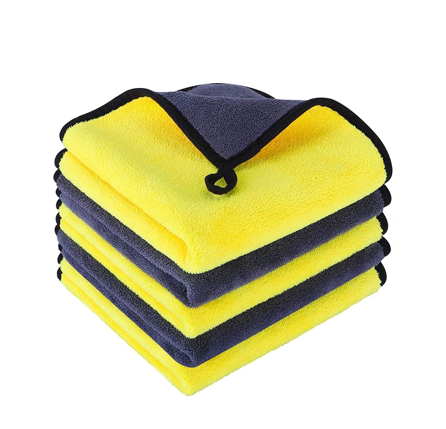Krunexa Car Accessices Cleaning 800 GSM Microfiber Towel for Car Cleaning and Detailing  Dual Sided, Extra Thick Plush Microfib