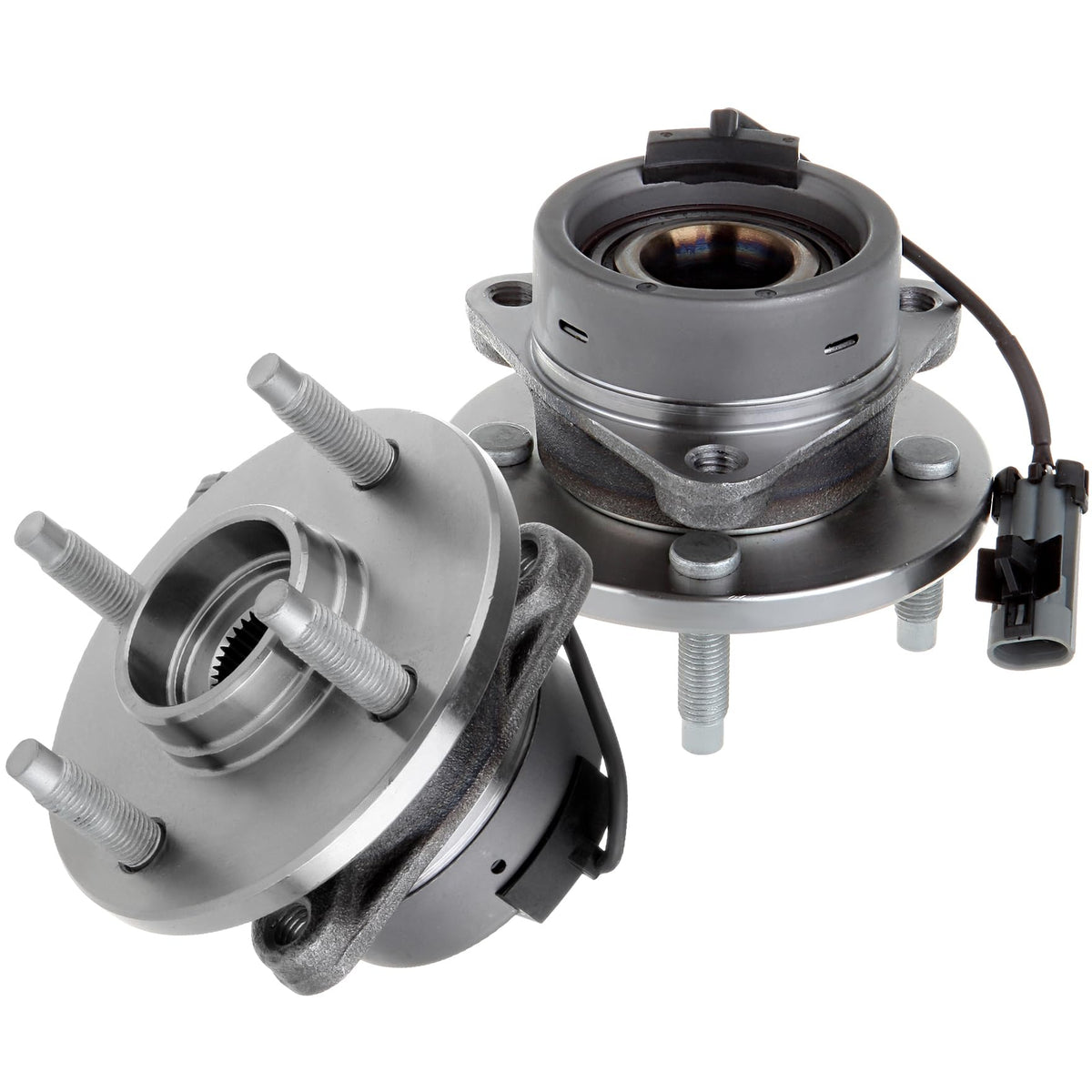 ECCPP Wheel Hub Bearing Assembly New Premium Bearing and Hub Assembly Front 4 Lugs W/ABS for Pontiac for Chevy 2005-2010 Compati